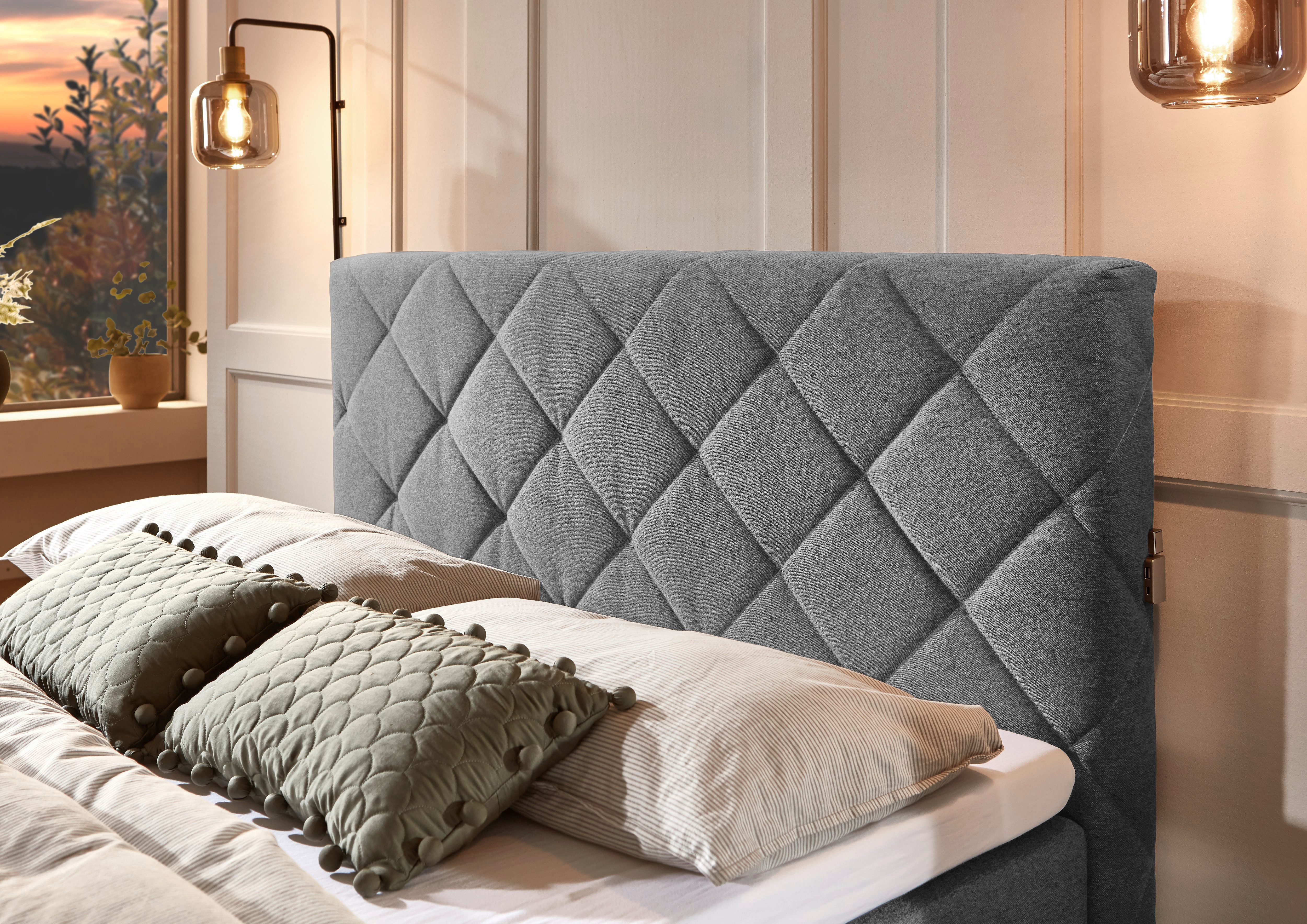 meise.möbel Boxspring Messina met bedkist, ledverlichting en topmatras