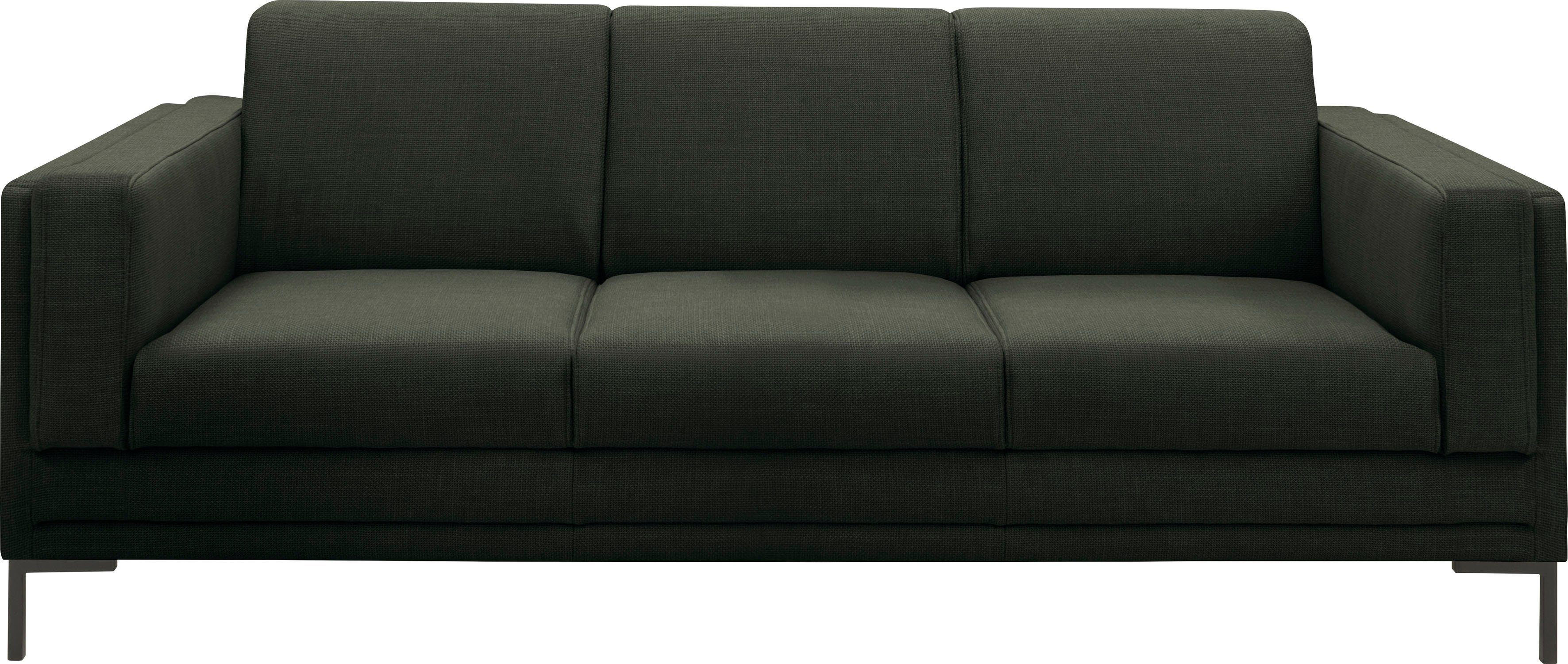 LOOKS BY WOLFGANG JOOP 3-zitsbank LOOKS VII heldere lijnen, chic design groen, 3-zitsbanken, 210 cm