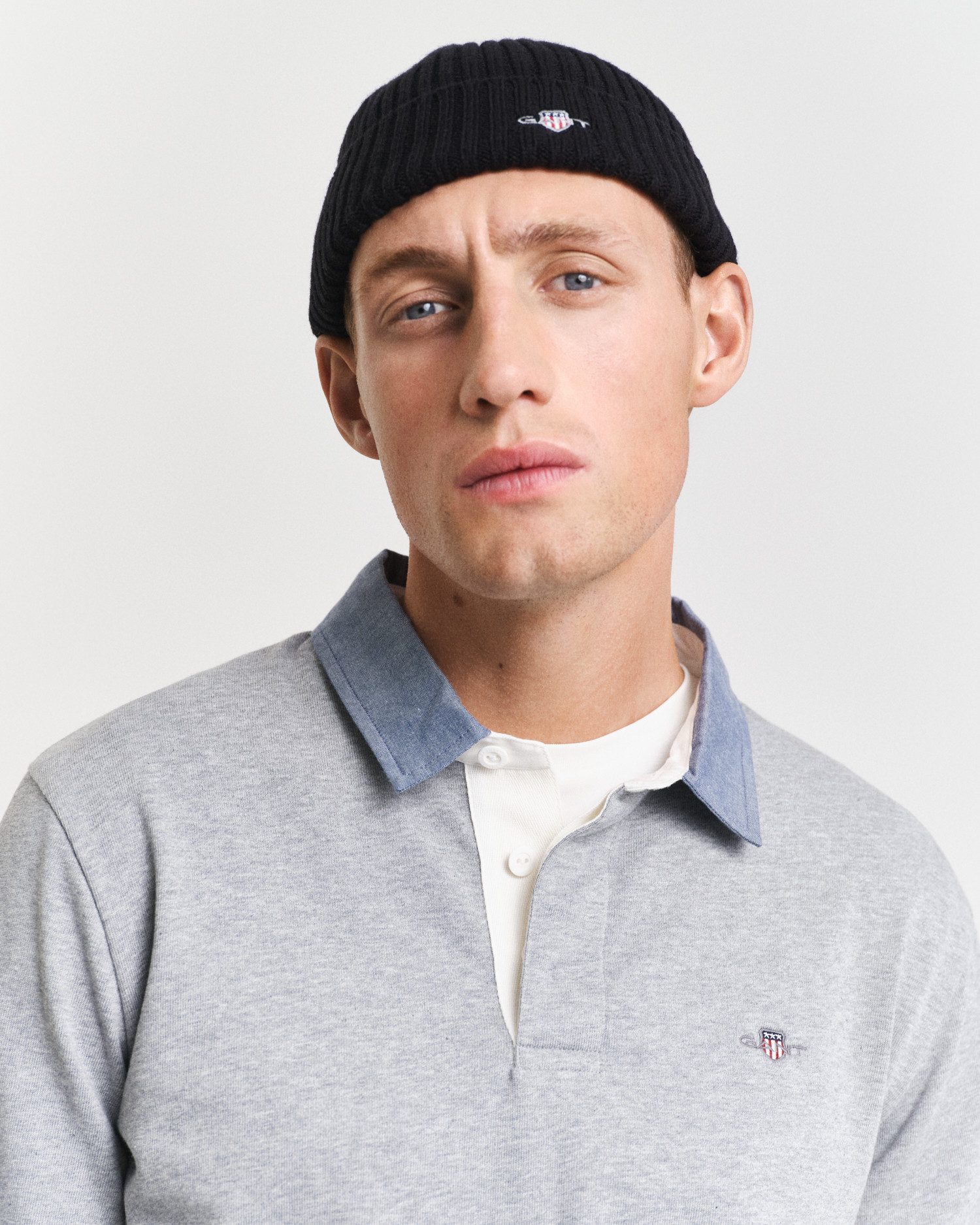 Gant Poloshirt met lange mouwen REG CHAMBRAY HEAVY RUGGER