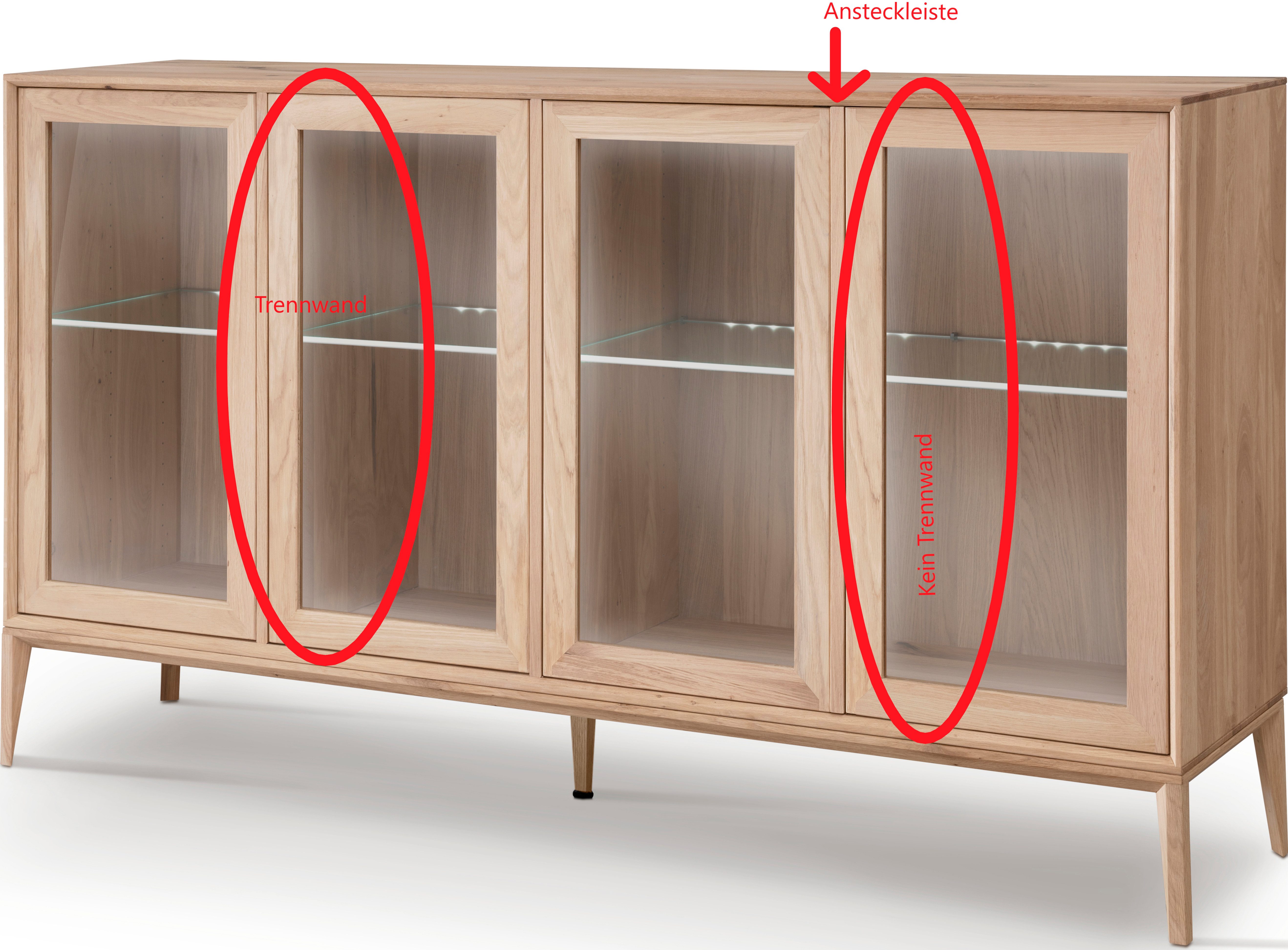 Home affaire Dressoir Koda Laden en deuren met push-to-open functie,
