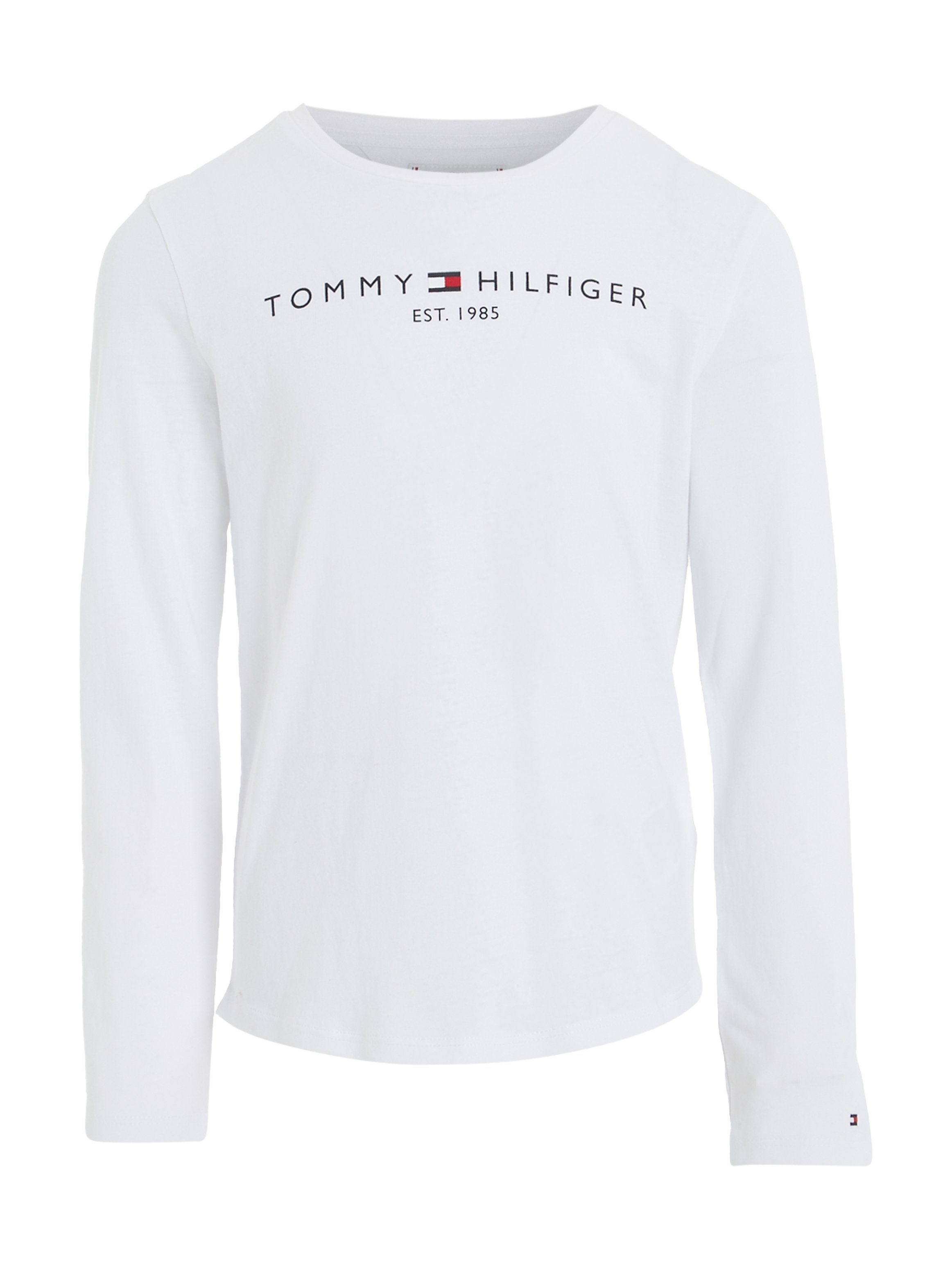Tommy Hilfiger Shirt met lange mouwen ESSENTIAL TEE L/S met tommy hilfiger-logo-opschrift