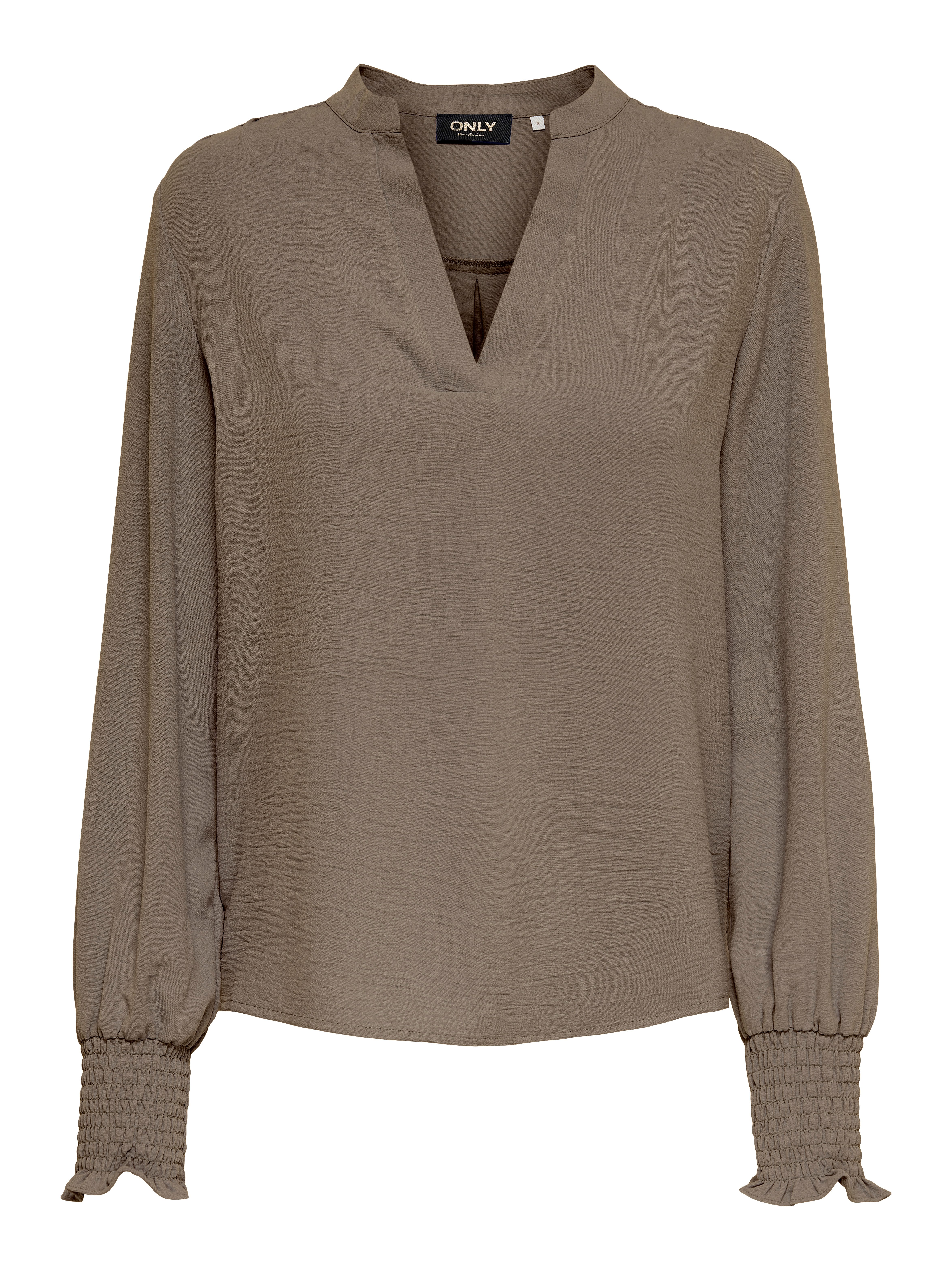 Only Shirt ONLMETTE V-NECK LS SMOCK TOP NOOS WVN