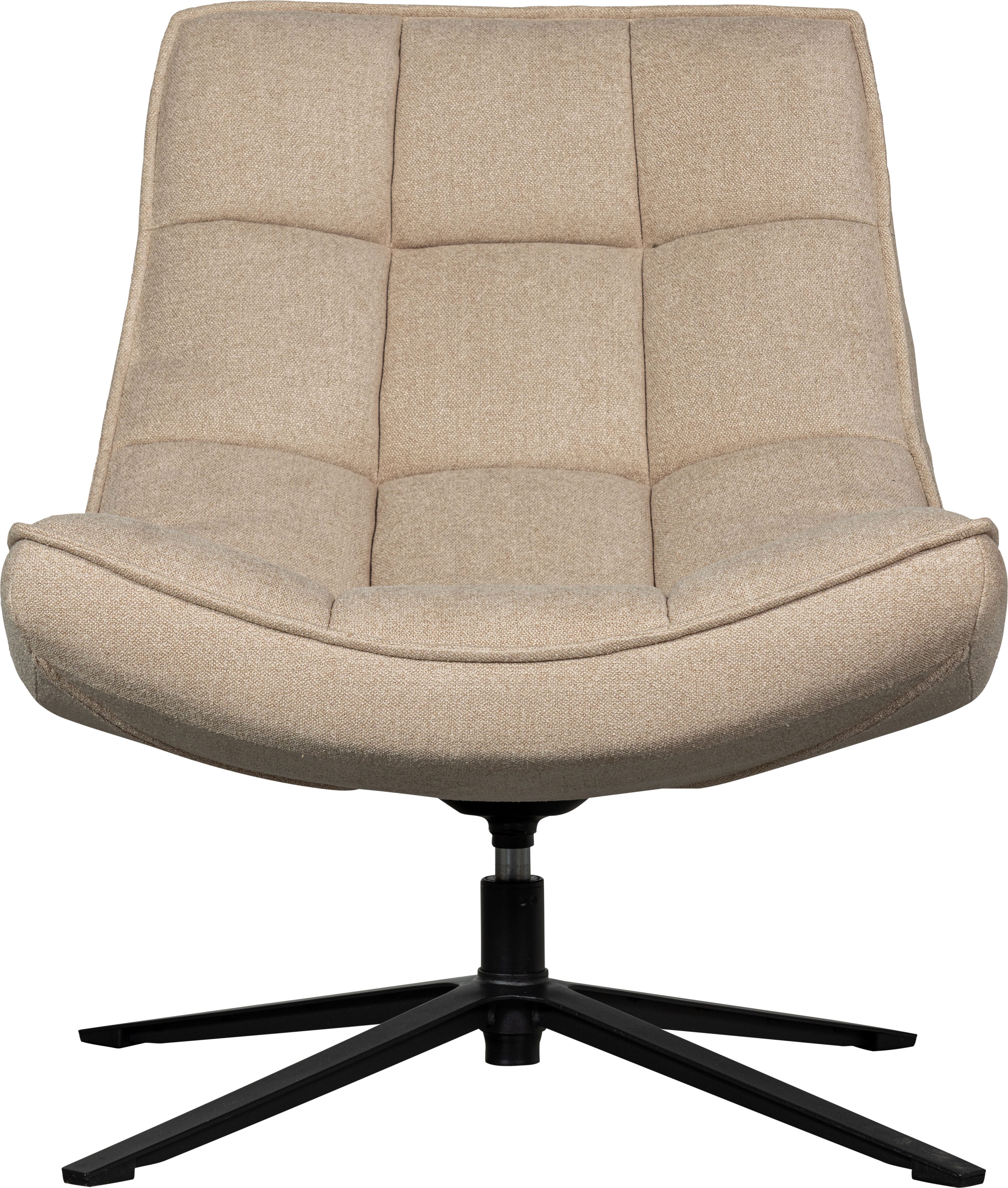 WOOOD Draaibare fauteuil Maudi Metalen frame, gepolsterd met geweven stof, H 84 cm x B 74 cm