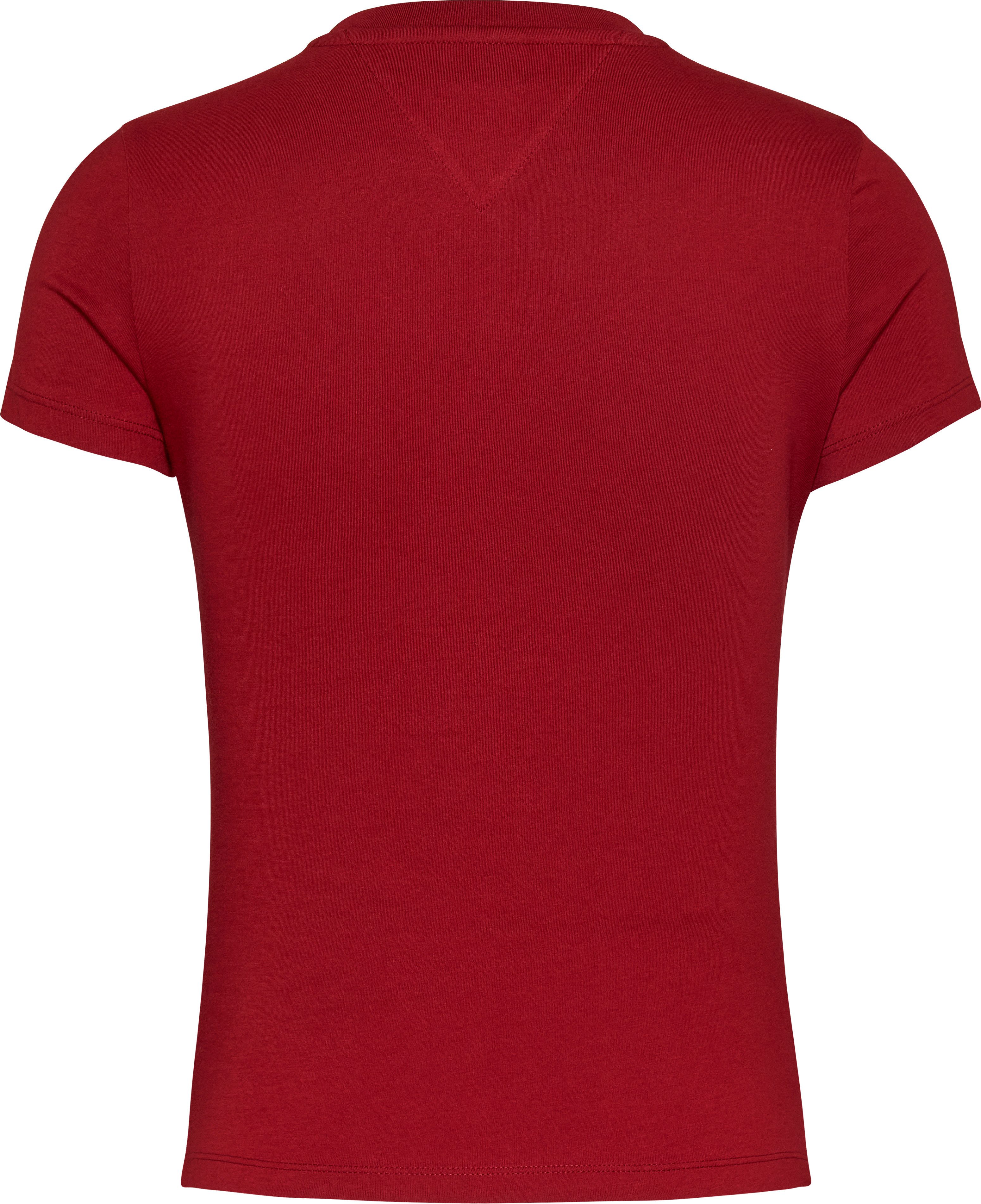 Tommy Jeans Curve T-shirt TJW SLIM ESSENTIAL LOGO1 TEE EXT in grote maten met logo-opschrift