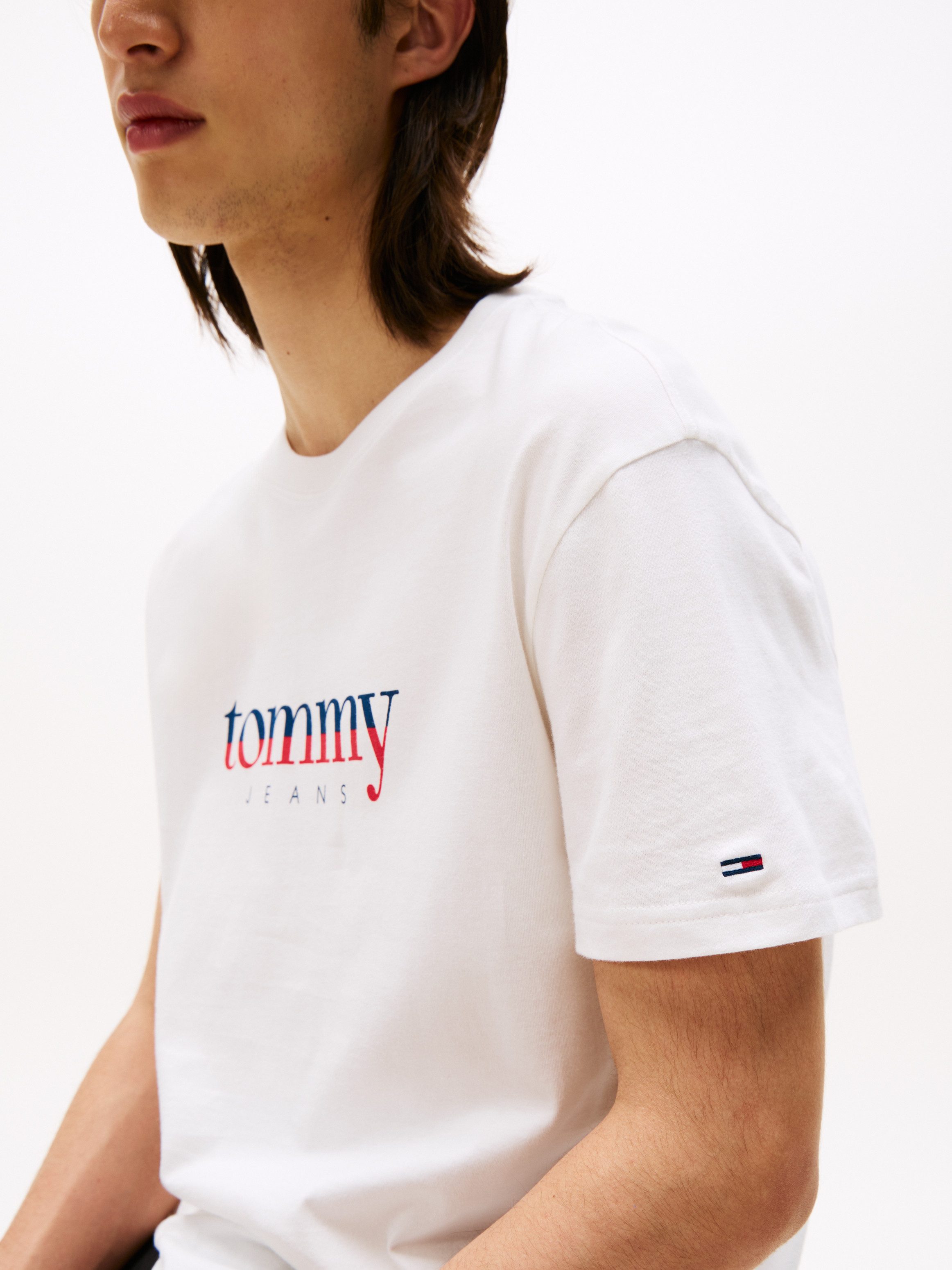 TOMMY JEANS T-shirt Van jersey met logo
