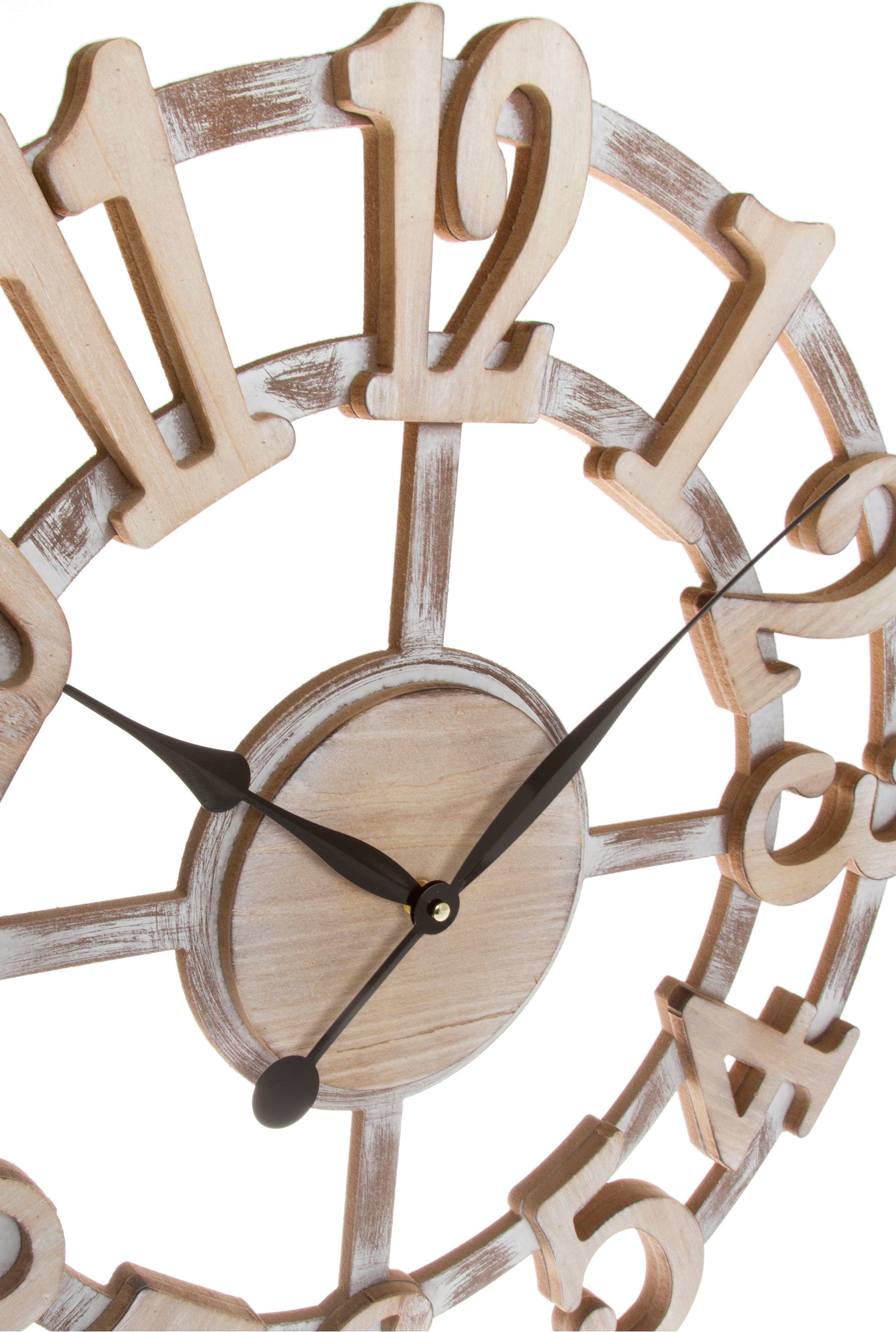 Myflair Möbel & Accessoires Wandklok - Natur - XXL, rond, ø 60 cm, decoratief in keuken & woonkamer (1-delig)