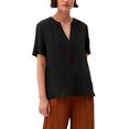 s.oliver black label blouse met korte mouwen zwart