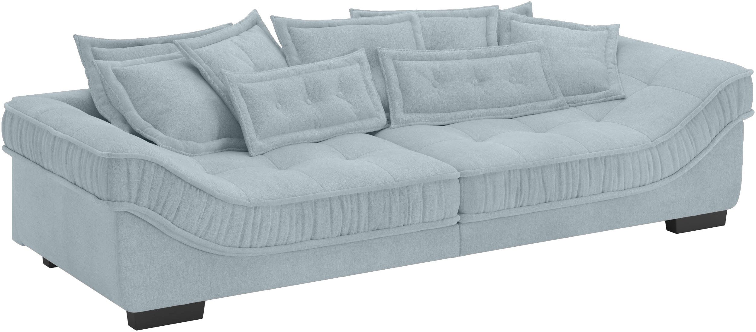 Mr. Couch Megabank Diwan II DuraFlex DuraFlex koudschuim bekleding, tot 140 kg, 4 bekledingskwaliteiten blauw, xxl banken