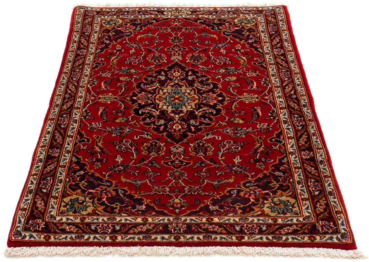 morgenland Wollen kleed Keshan medaillon 129 x 71 cm Handgeknoopt
