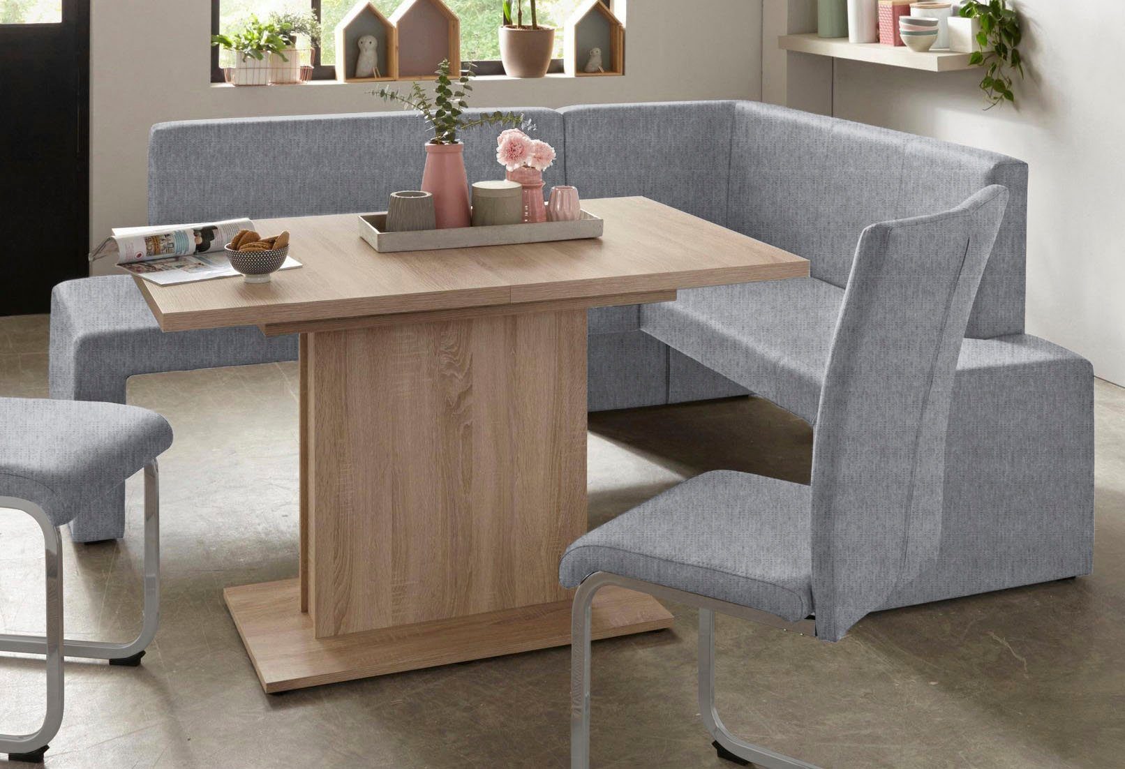 Home affaire Vrijdragende stoel Alex Stoel belastbaar tot 120 kg, frame in chroom-look (set, 2 stuks)
