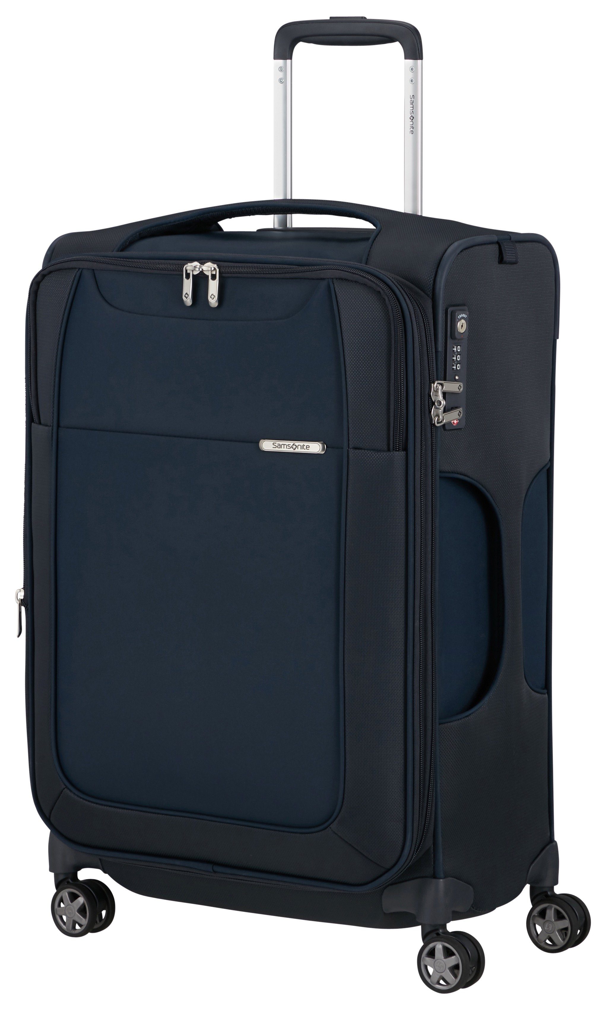 Samsonite Zachte bagage trolley D'LITE, verschillende maten en kleuren Reiskoffer zachte schaal koffer TSA-cijferslot in klassiek ontwerp