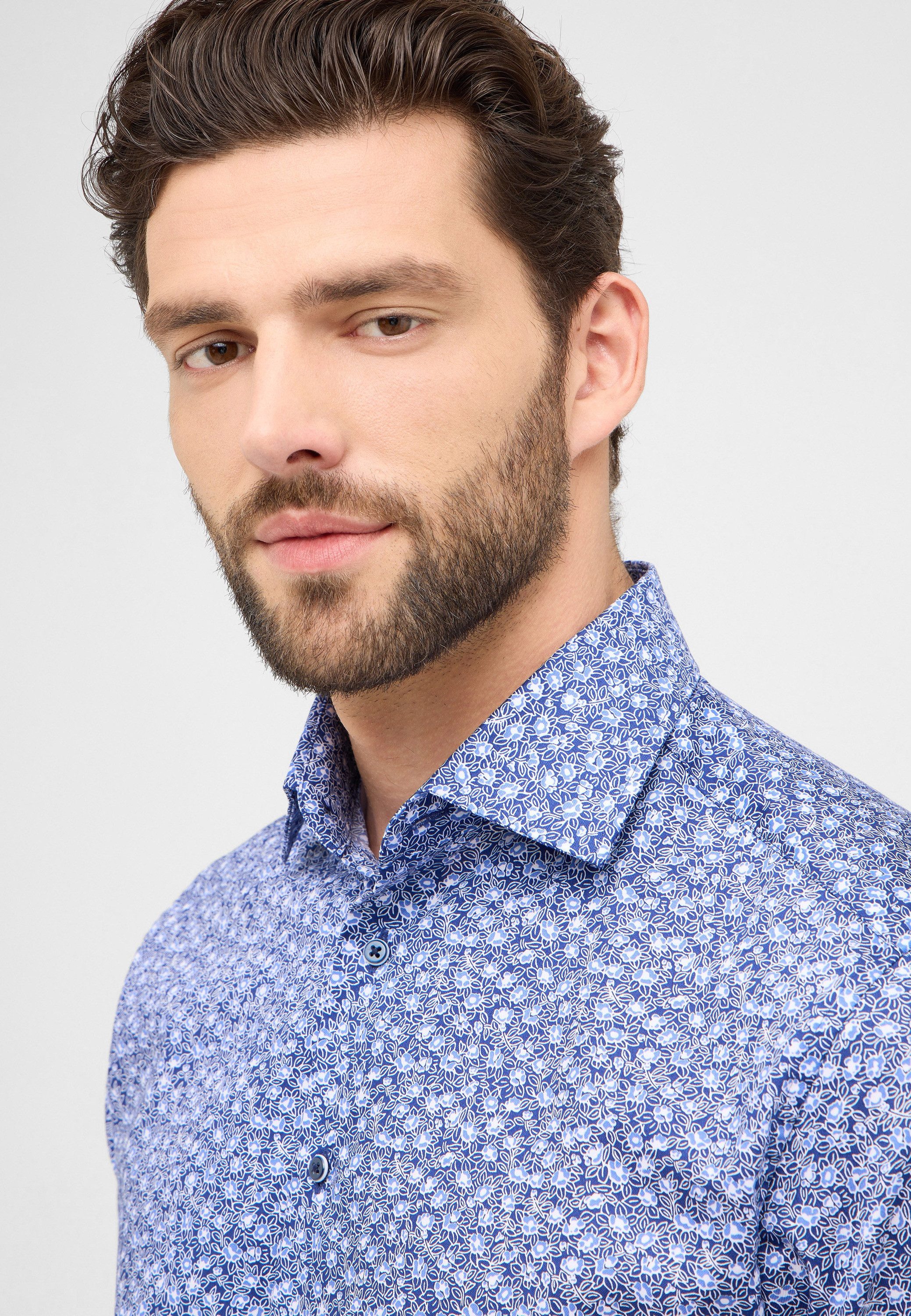 Eterna Overhemd met korte mouwen MODERN FIT NON IRON (strijkvrij)