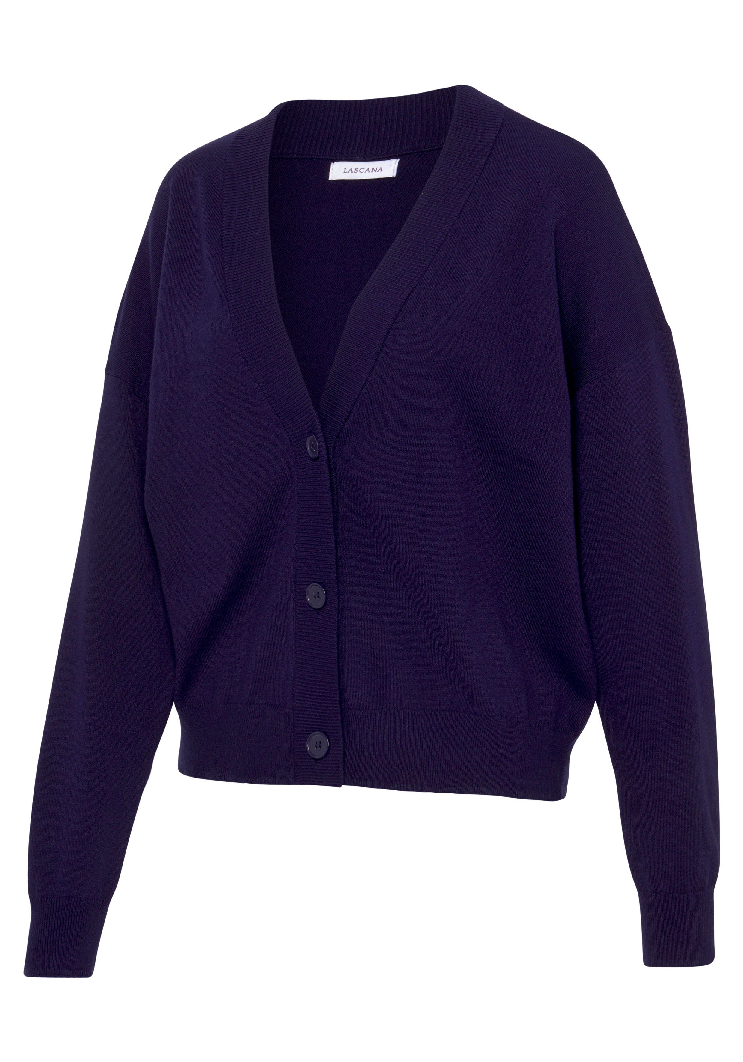 Lascana Vest -lounge jas in korte vorm loungewear