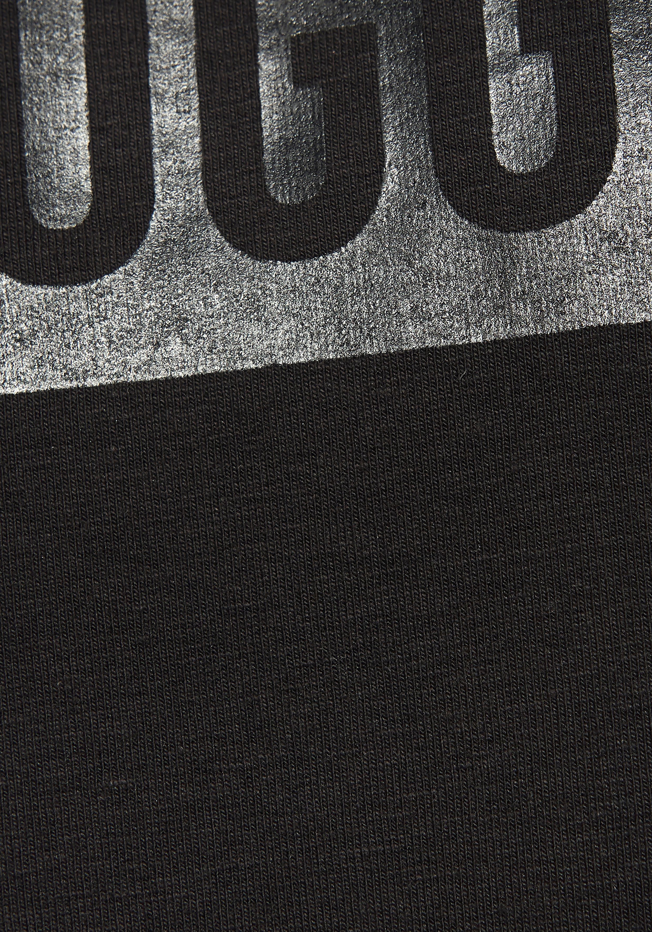 le jogger® Capuchontrui met print en koordtrek