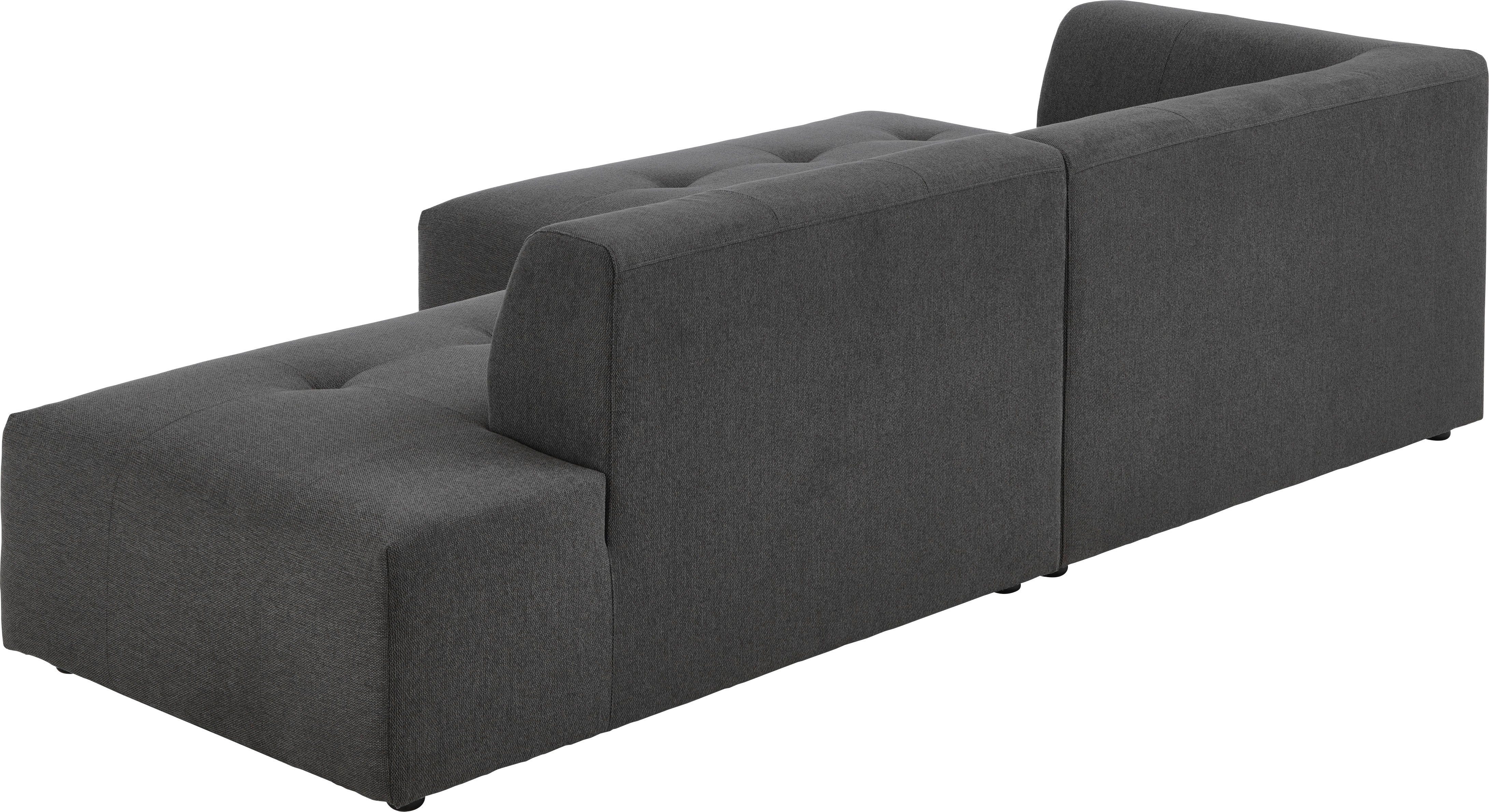 ATLANTIC home collection 3-zitsbank Leonardo Poef/voetenbank Ottoman met XXL ligoppervlak