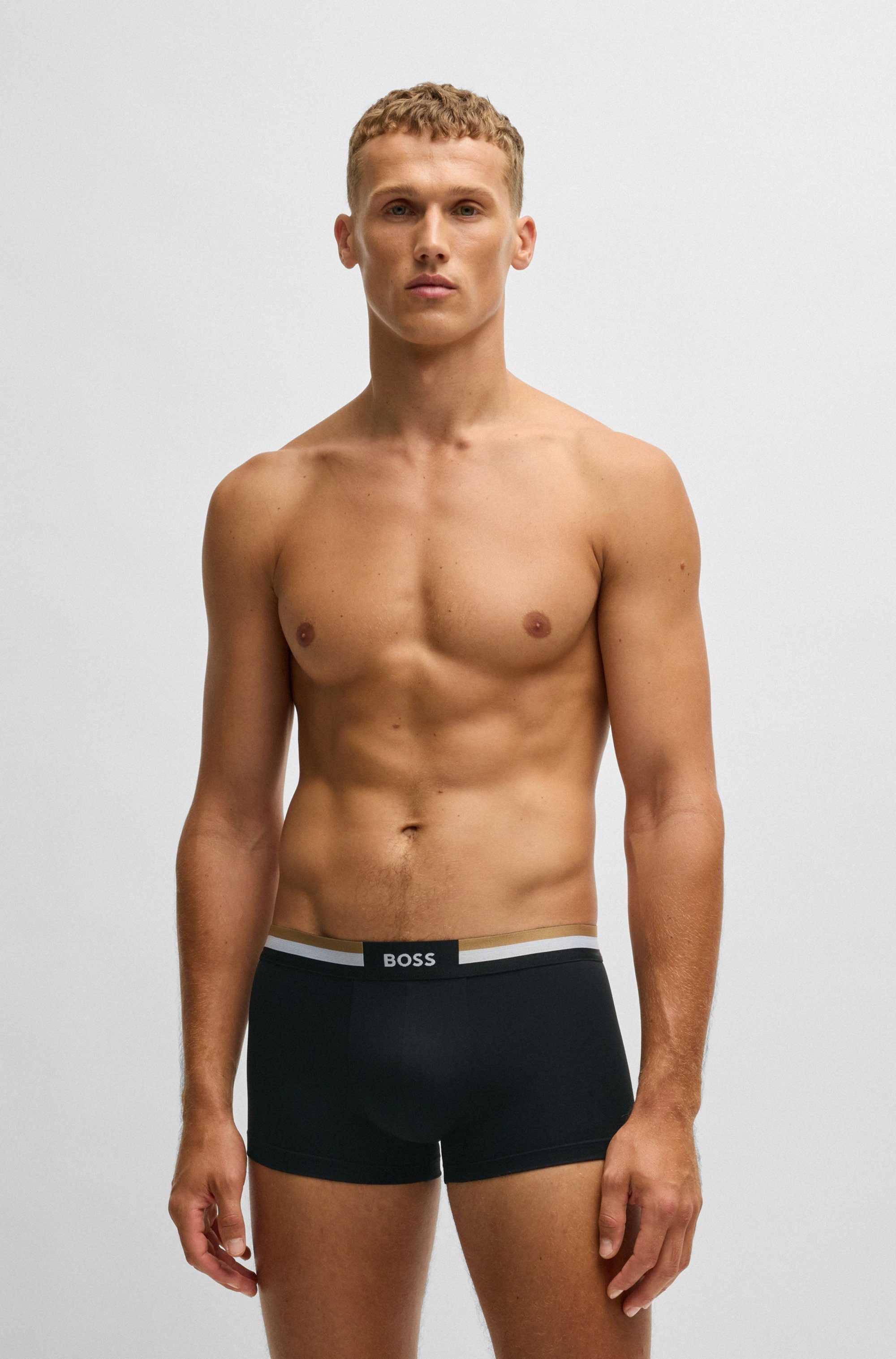 BOSS Trunk 3P Motion met elastische taille (3 stuks)