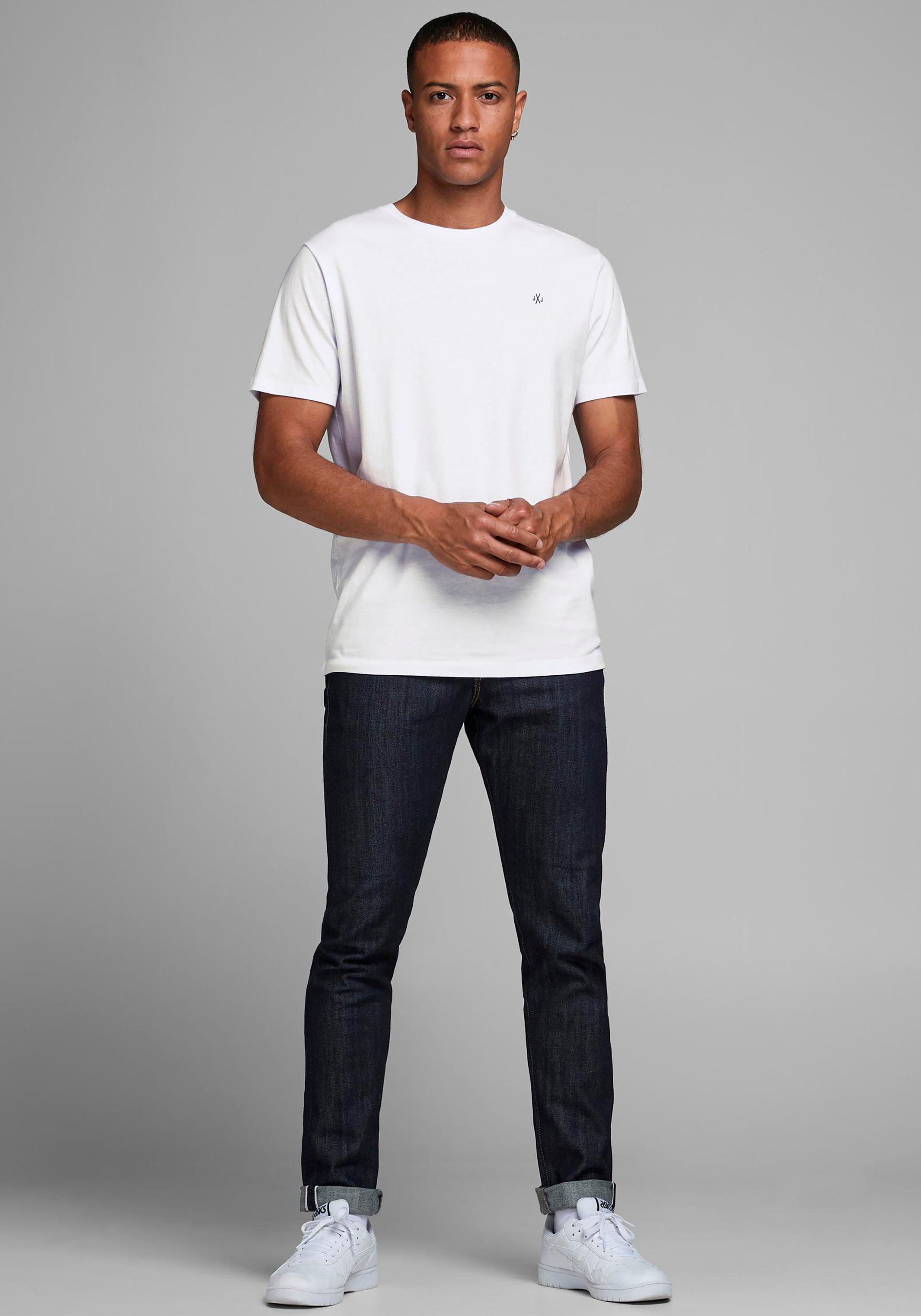 Jack & Jones Shirt met ronde hals TEE SS CREW NECK 5 P (set, 5-delig)