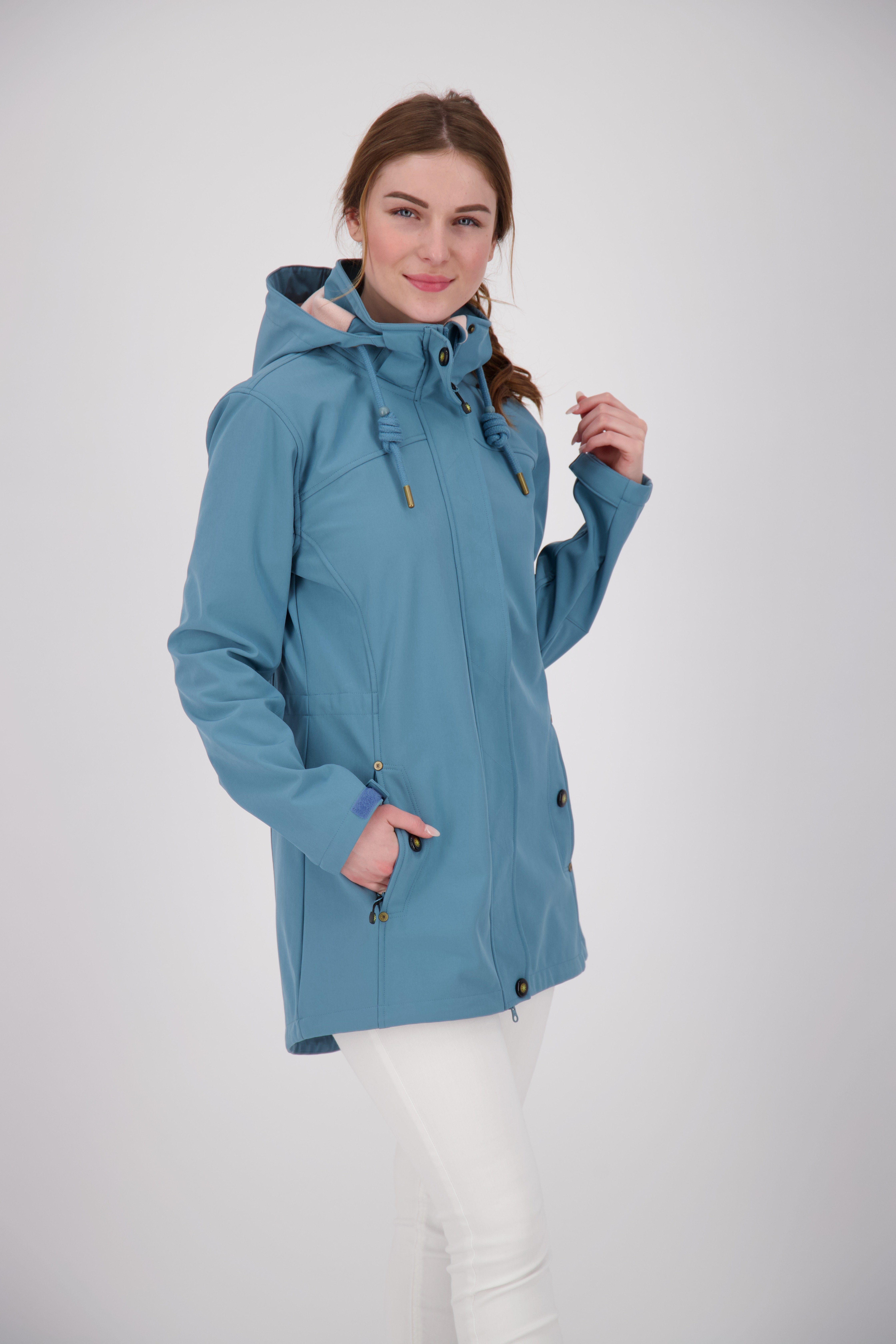 DEPROC Active Softshell-jas PEAK BREEZE WOMEN kleding maat 52 (XXL) blauw