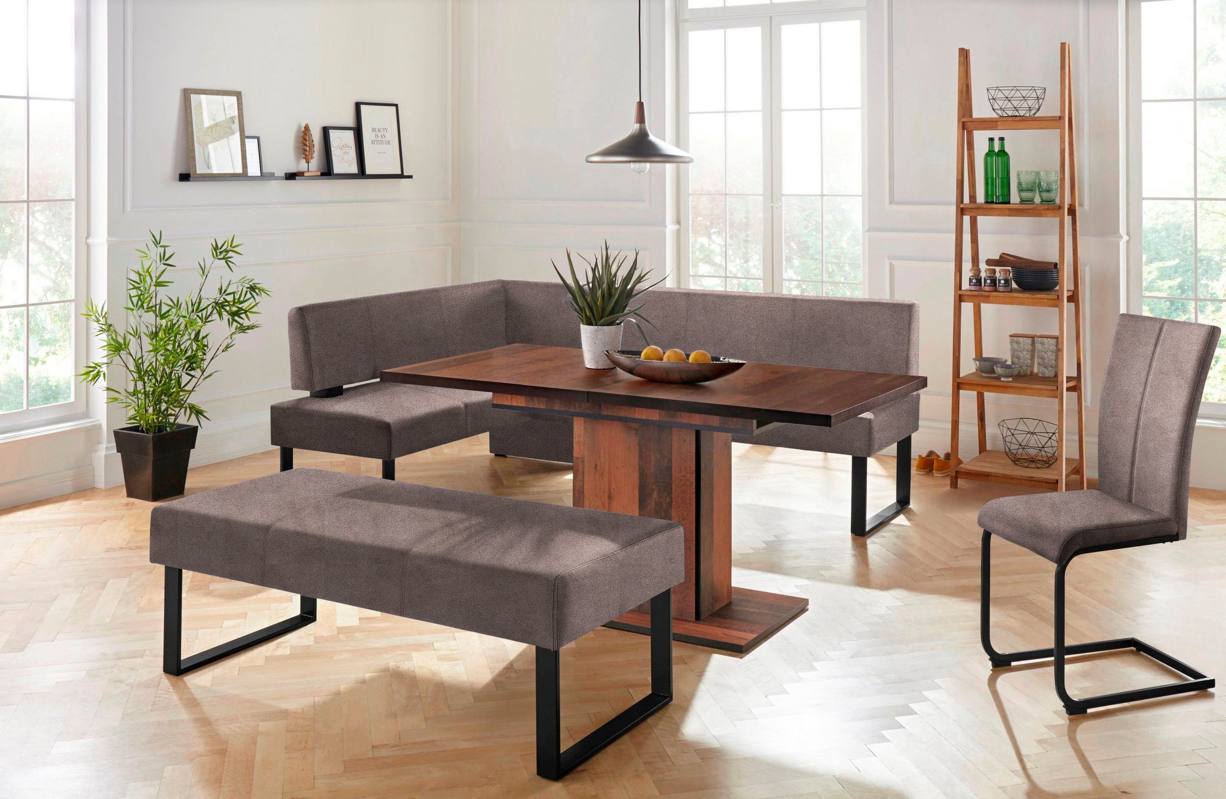 Home affaire Zitbank Oliver Breedte 140 cm, met metalen frame