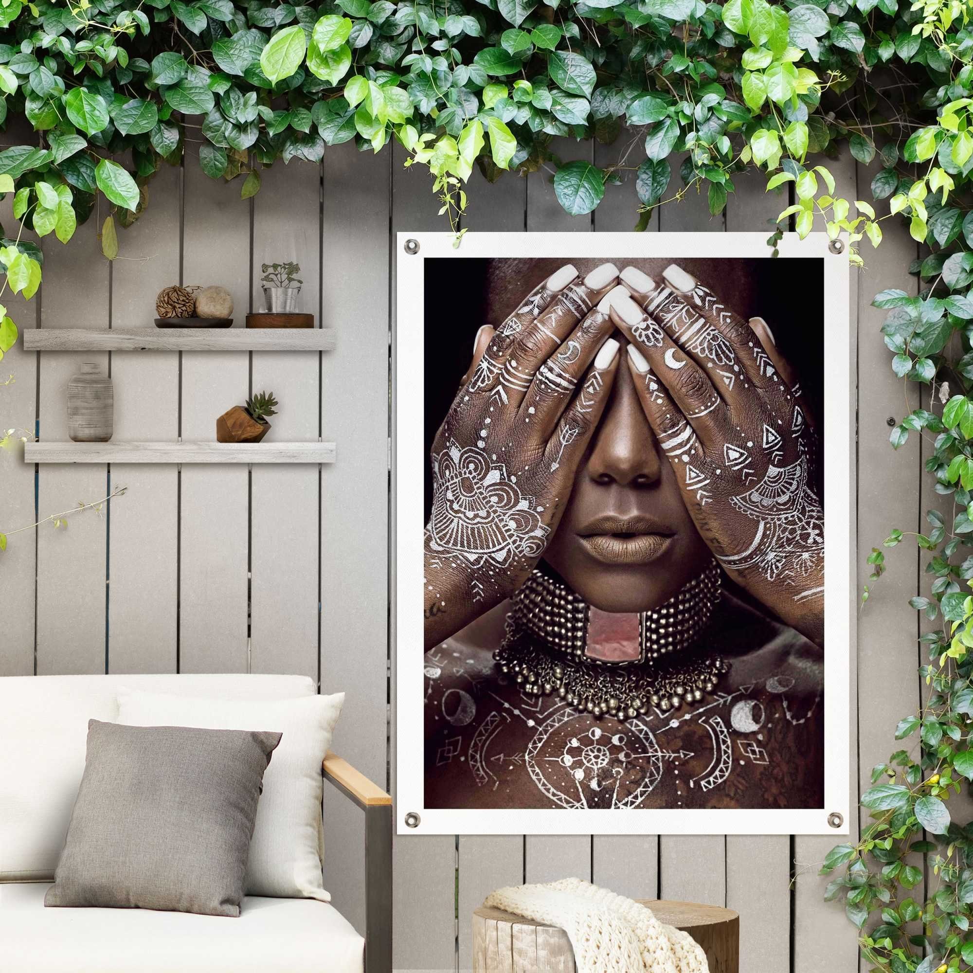 Reinders! Poster Afrikaanse vrouw Outdoor voor tuin of balkon