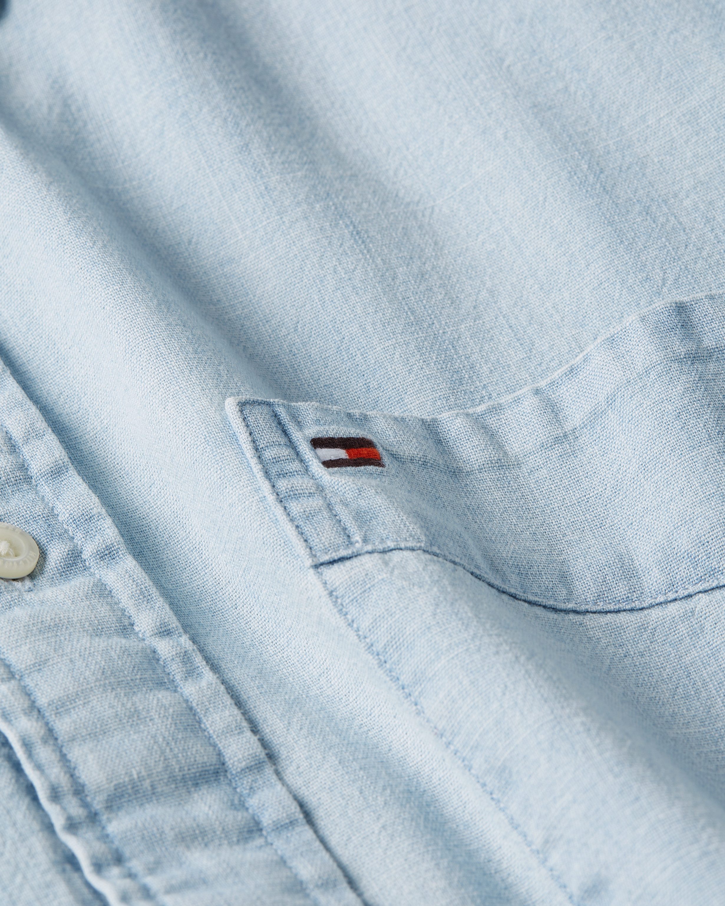 Tommy Hilfiger Overhemd met lange mouwen CHAMBRAY POCKET RF SHIRT