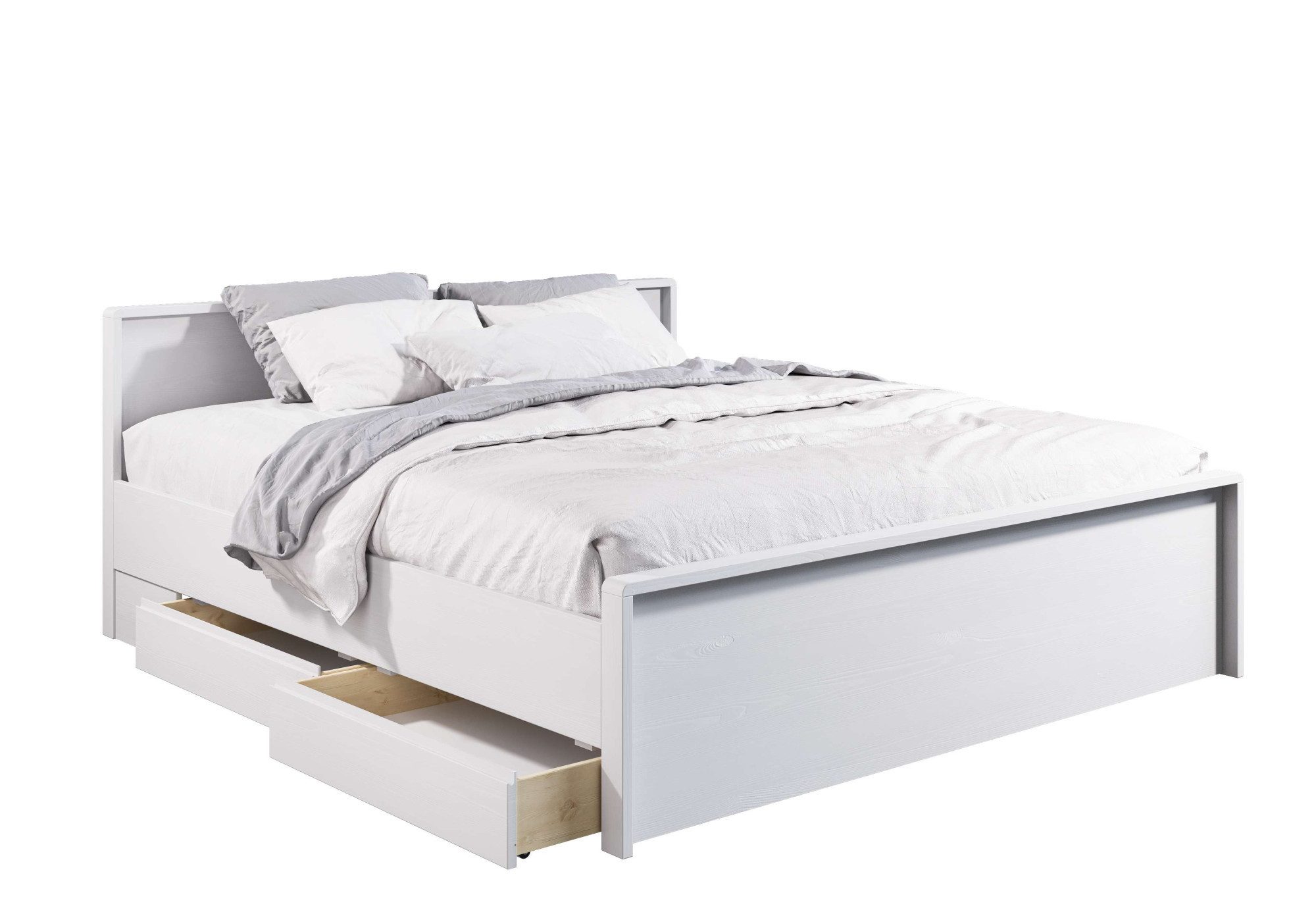 Home affaire Bedlade Luven van massief grenen, 2 stuks, passen perfect onder het bed luven (2 stuks)
