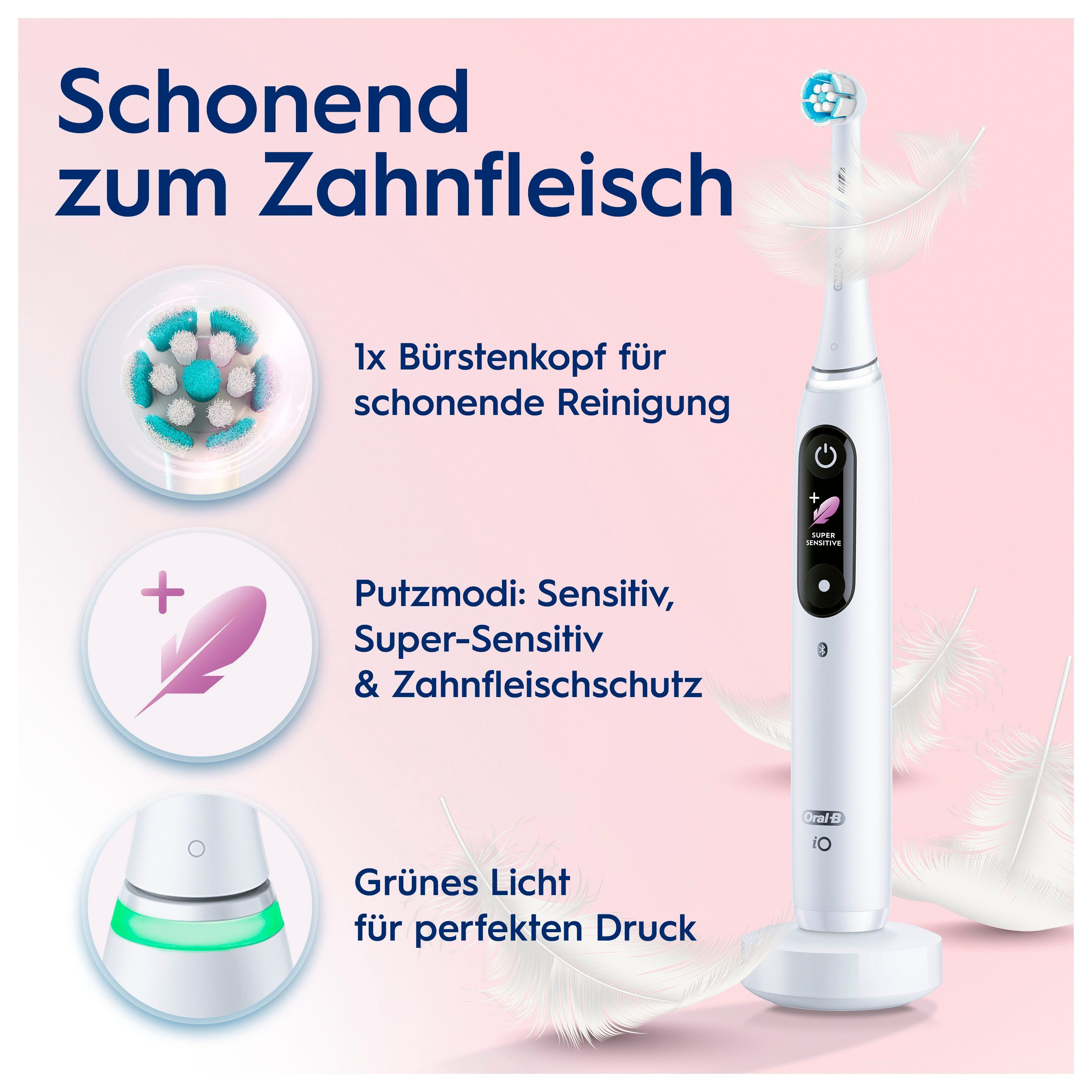 Oral B Elektrische tandenborstel IO 8 met magnet technologie, 6 reinigingsstanden, kleurendisplay & reisetui