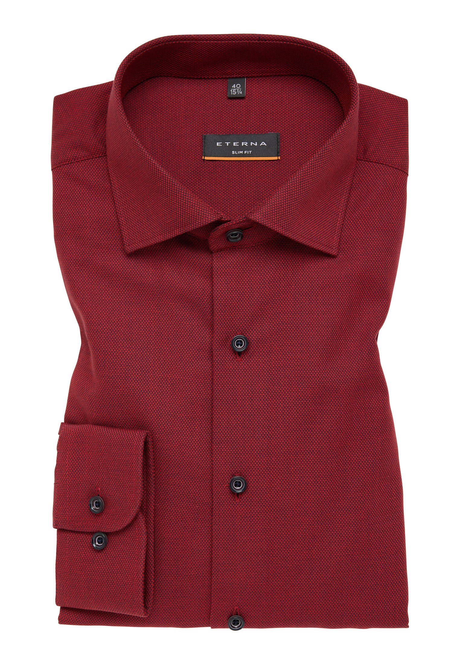 Eterna Overhemd met lange mouwen Slim fit NON IRON (strijkvrij)