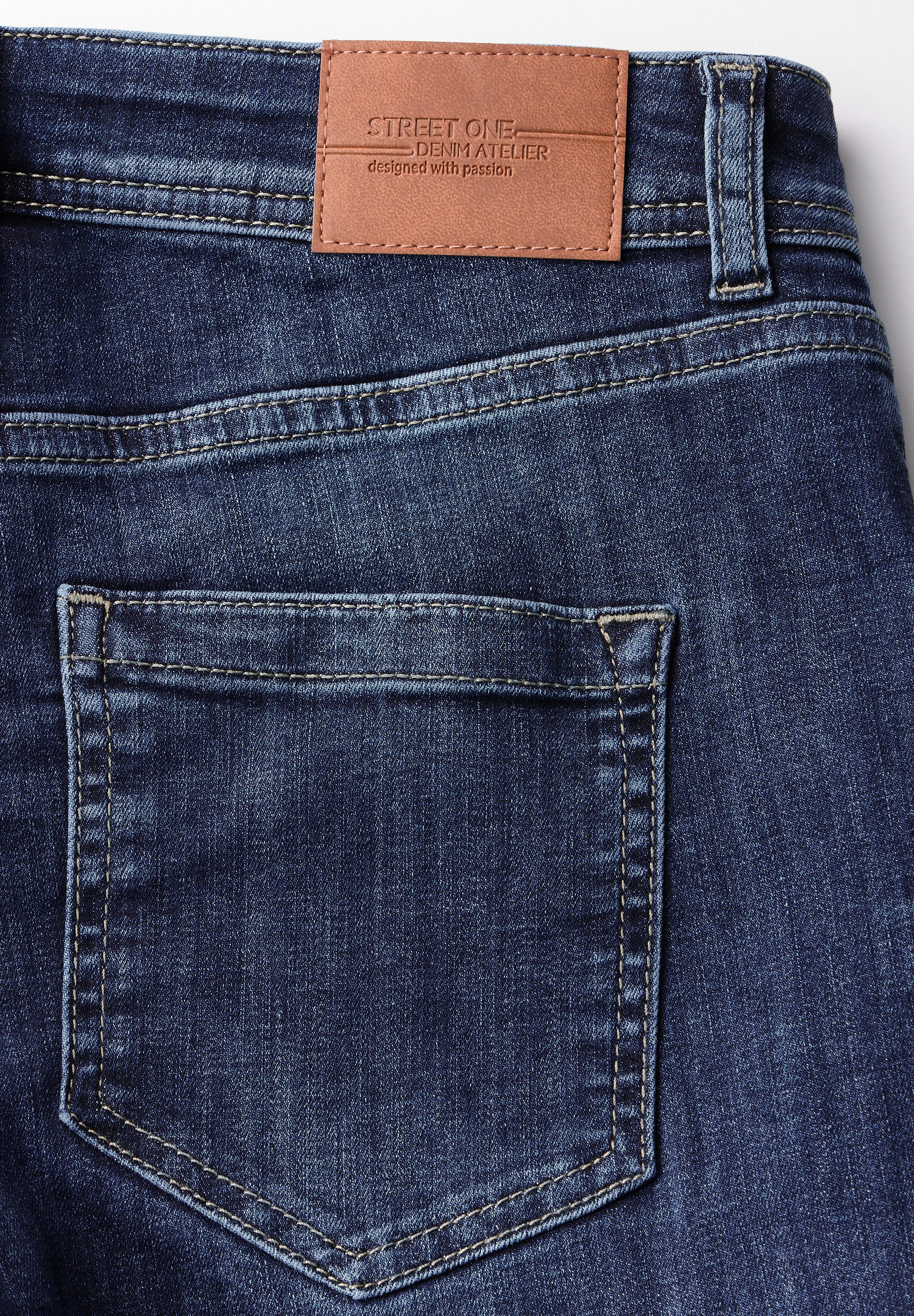 STREET ONE Regular fit jeans Style York met cargo-look zakken