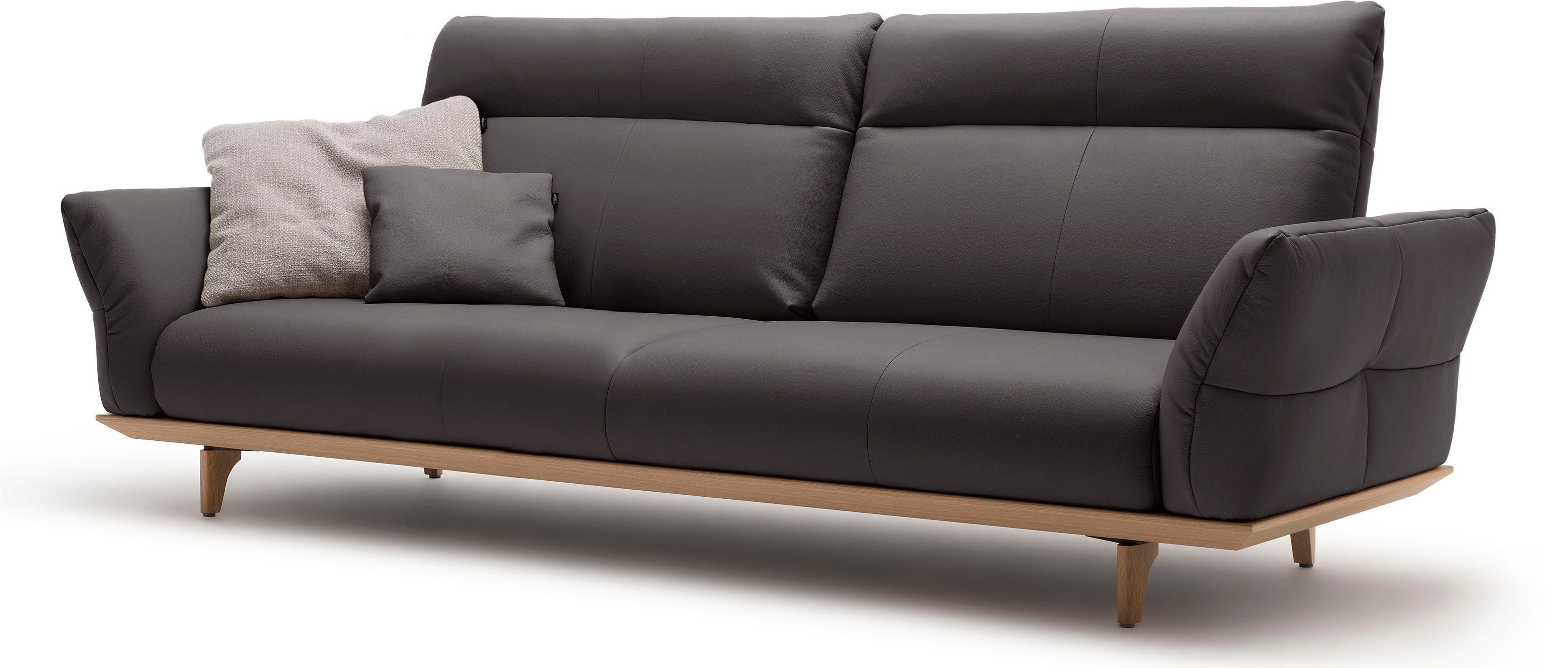 Creation BY ROLF BENZ 4-zitsbank Hs.460 Onderstel in eiken, poten in natuurlijk eiken, breedte 248 cm
