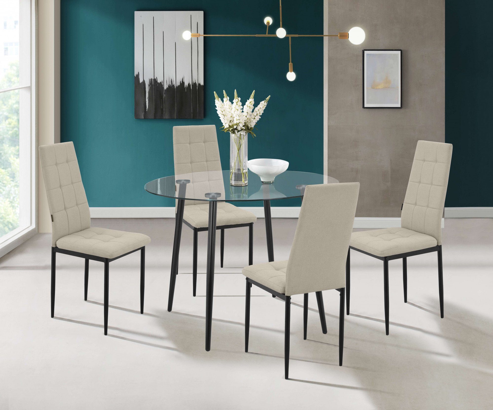 INOSIGN Eetkamerstoel Moana Met quilten (set)