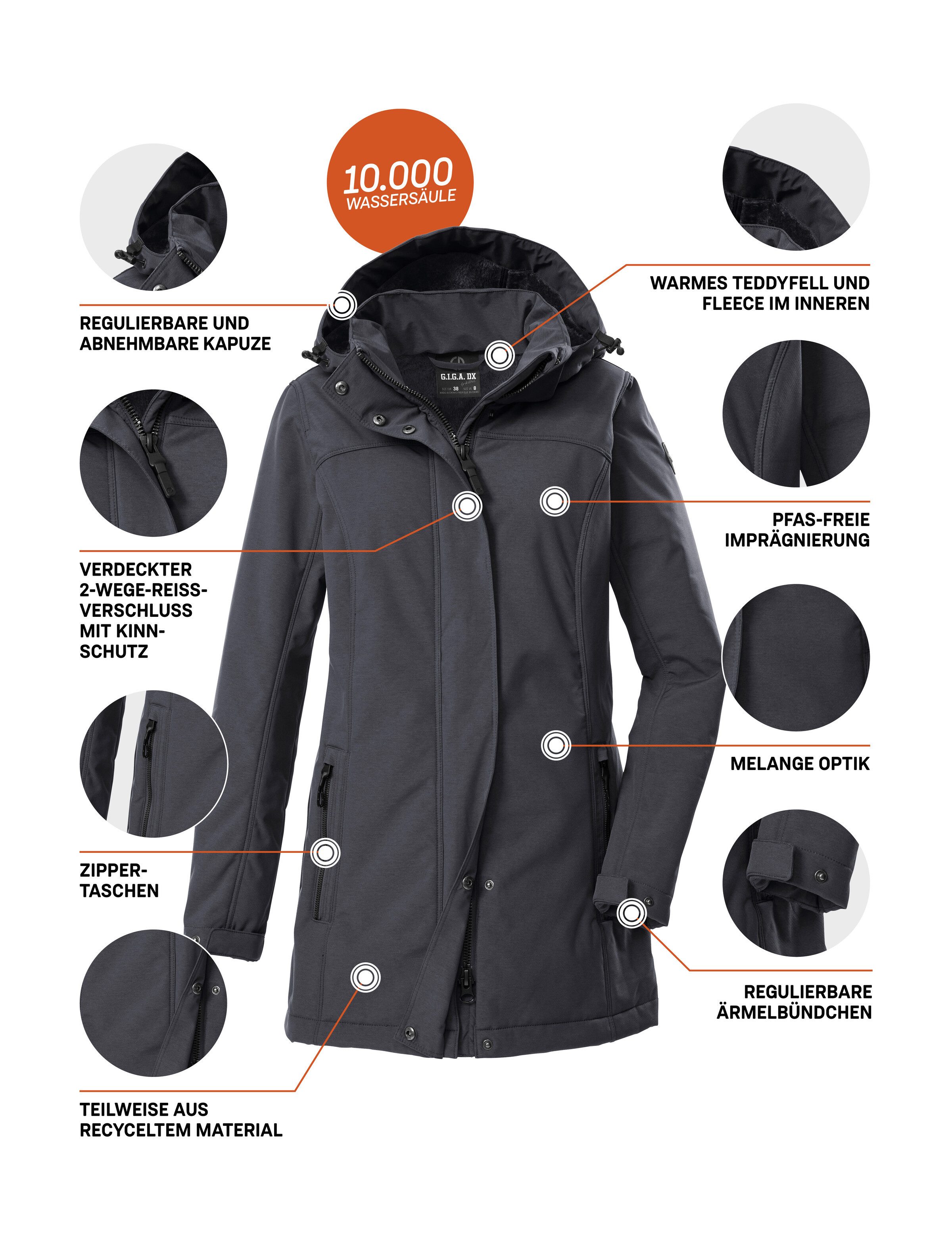 G.I.G.A. DX by killtec Softshell-parka GW 36 WMN SFTSHLL PRK