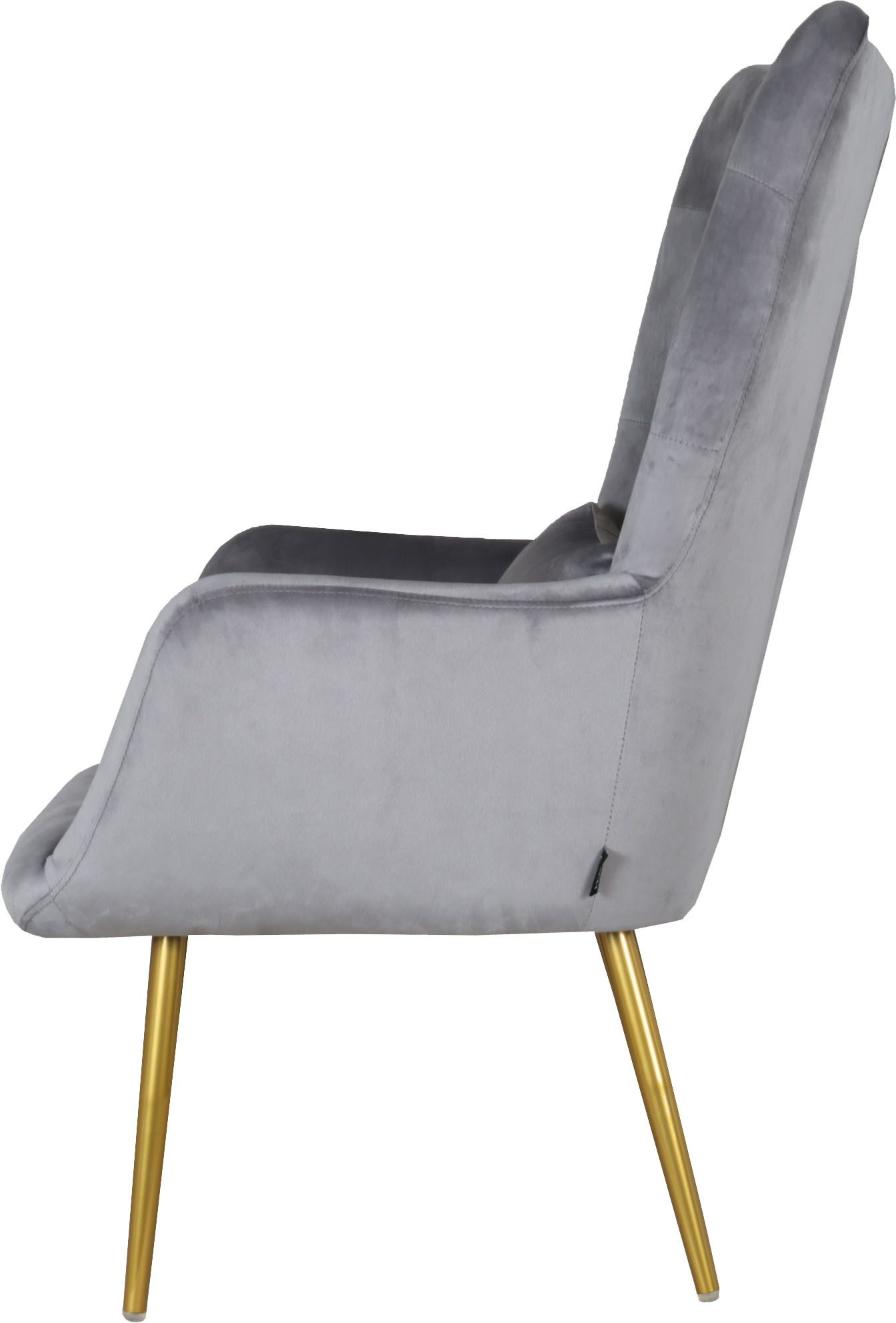 Home affaire Oorfauteuil LITZ in droomachtig fluweel, relaxstoel met poef,