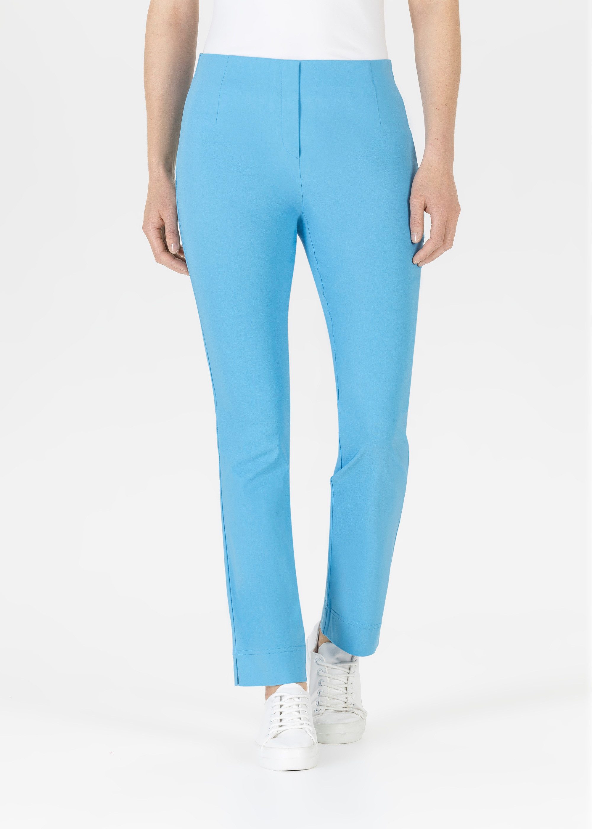Stehmann Stretchbroek Ina met stretch dames broeken maat 34 blauw