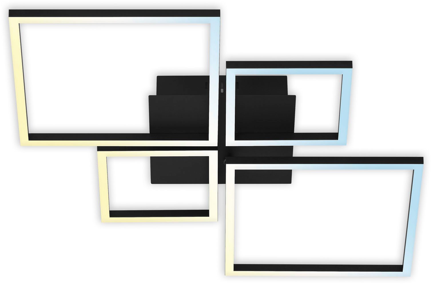 Briloner Leuchten Led-plafondlamp 3093015 FRAME CCT, traploos dimbaar, afstandsbediening, nacht-/timerfunctie plafondlampen