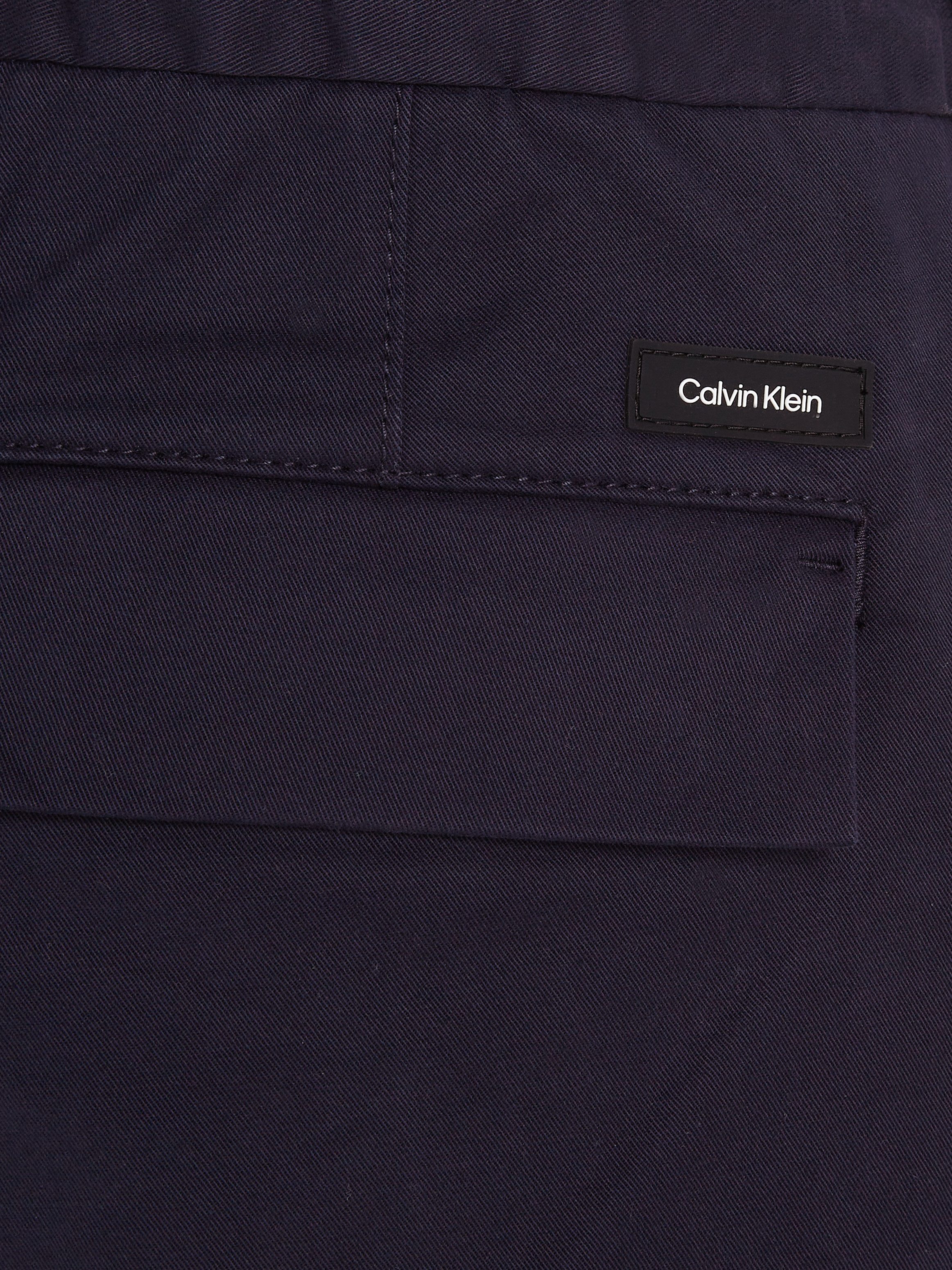 Calvin Klein Pantalon met vouw MODERN TWILL TAPERED PLEAT PANTS