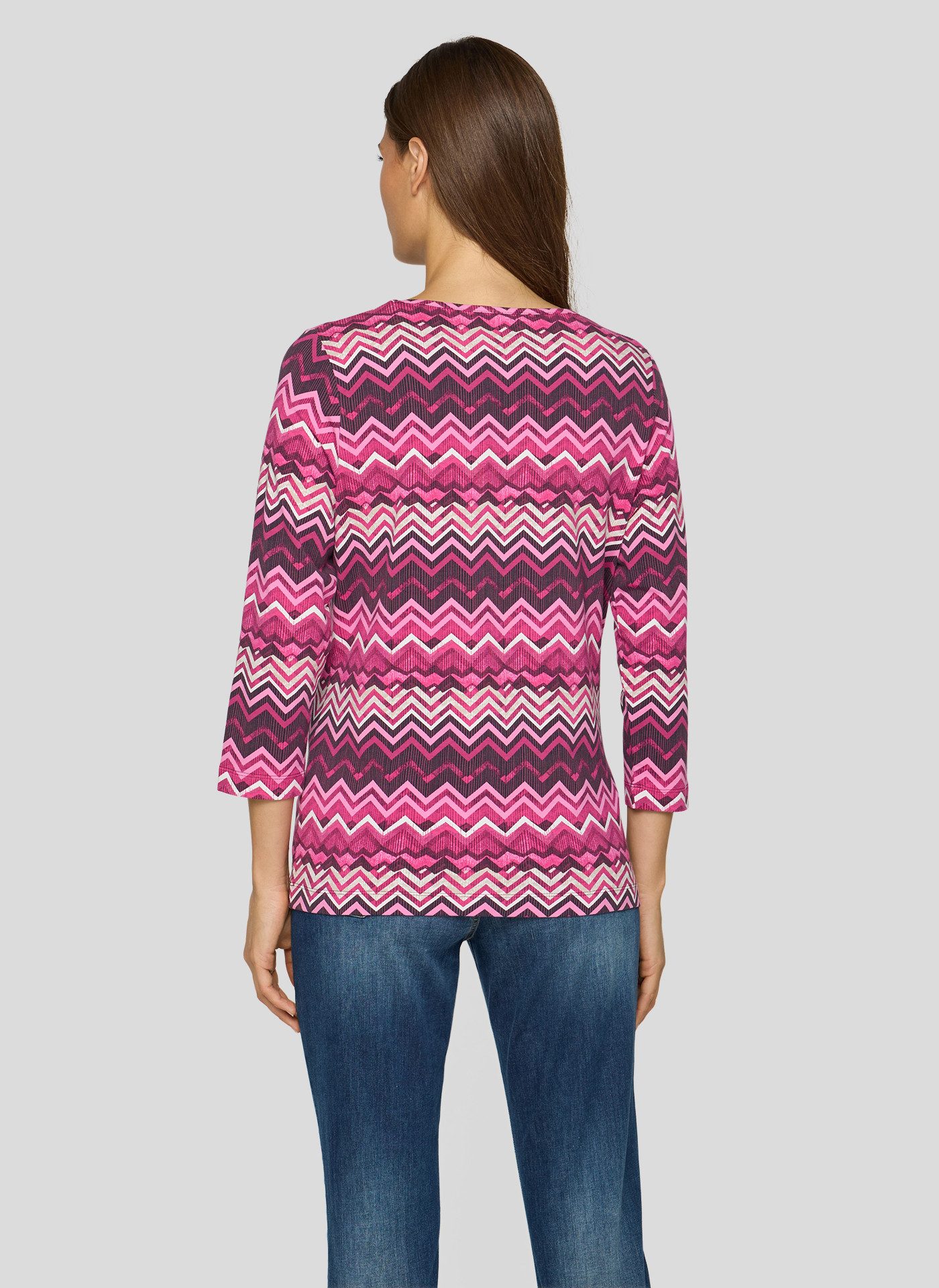 Rabe Shirt met 3/4 mouwen met grafisch patroon