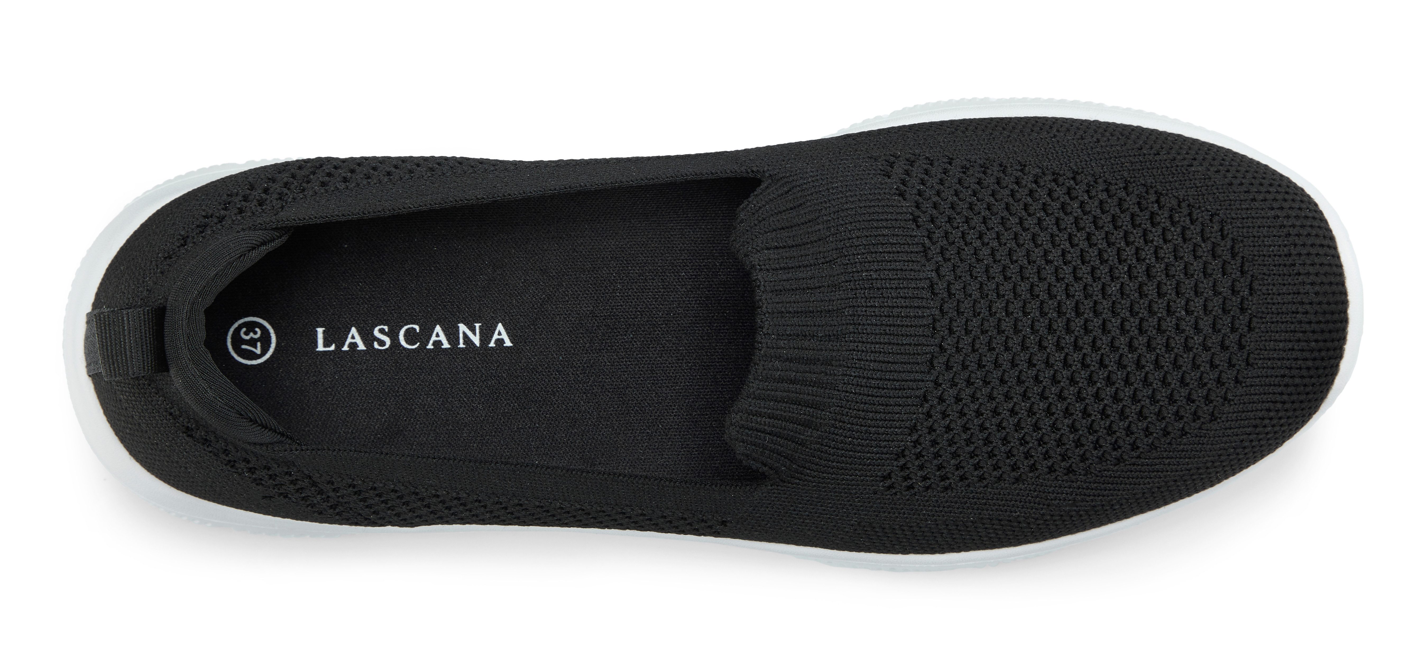 Lascana Instappers Slip-on sneaker, lage schoen, ultralichte sneaker, VEGAN