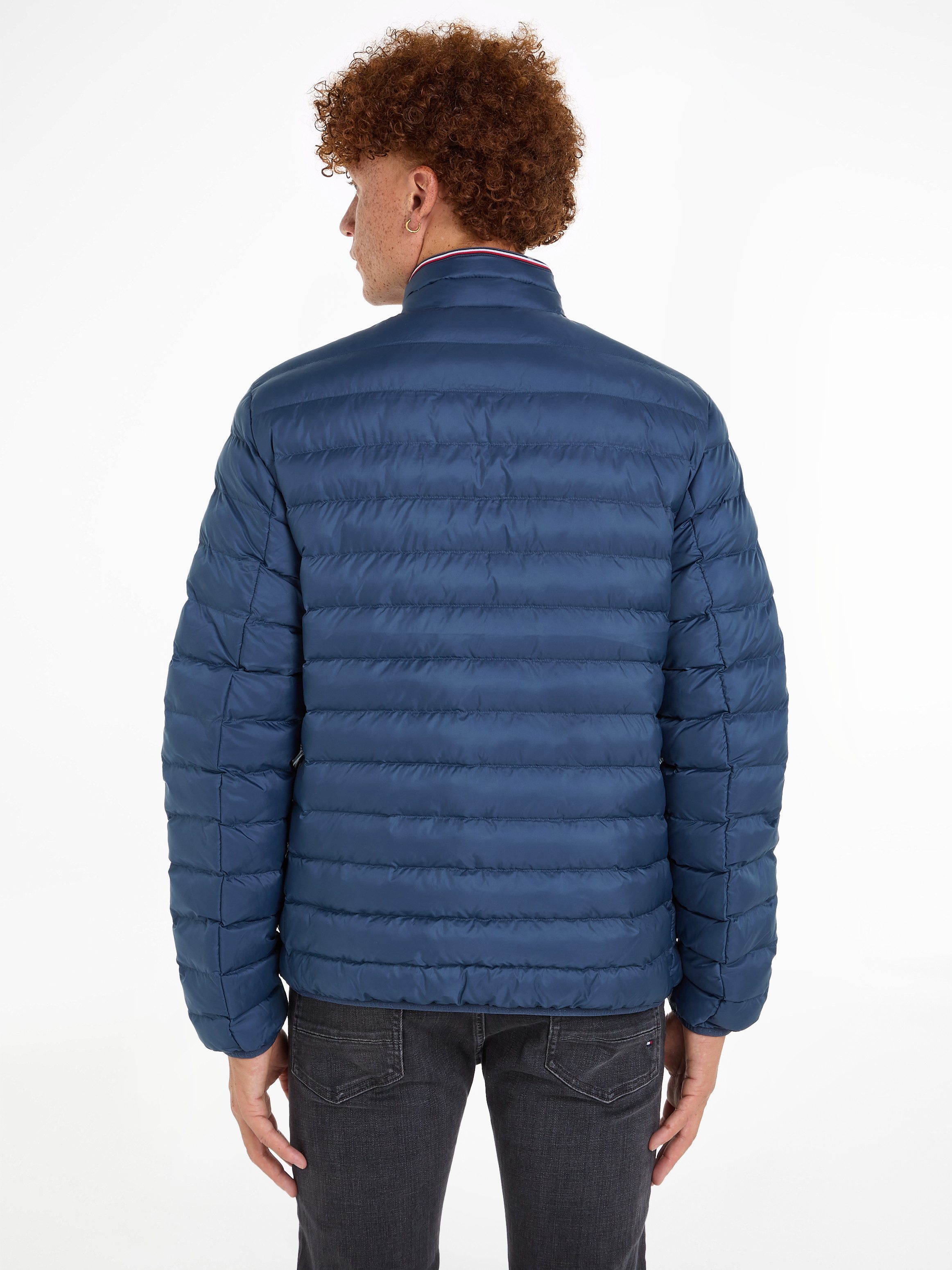 Tommy Hilfiger Gewatteerde jas PACKABLE RECYCLED JACKET met tommy hilfiger logoborduursel