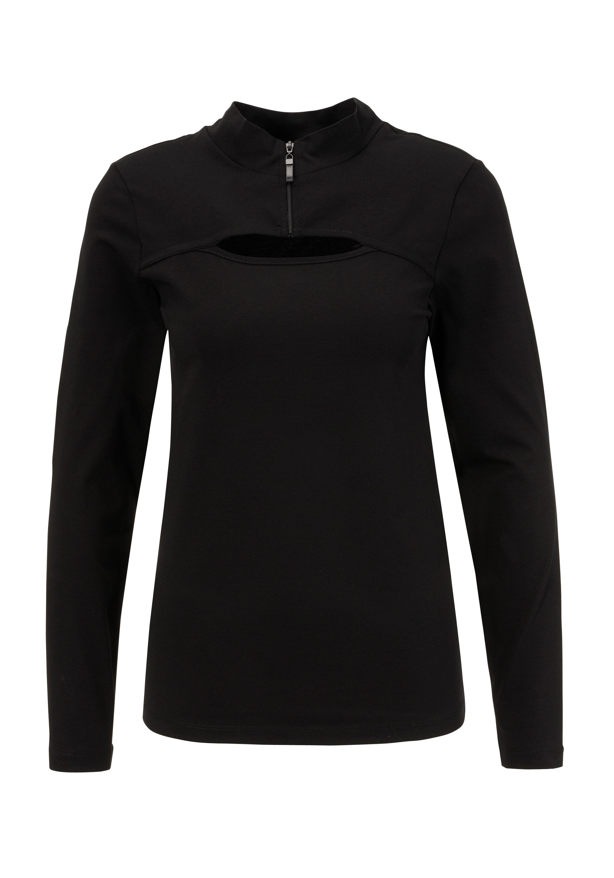 Aniston CASUAL Shirt met lange mouwen met verfijnd cut-out