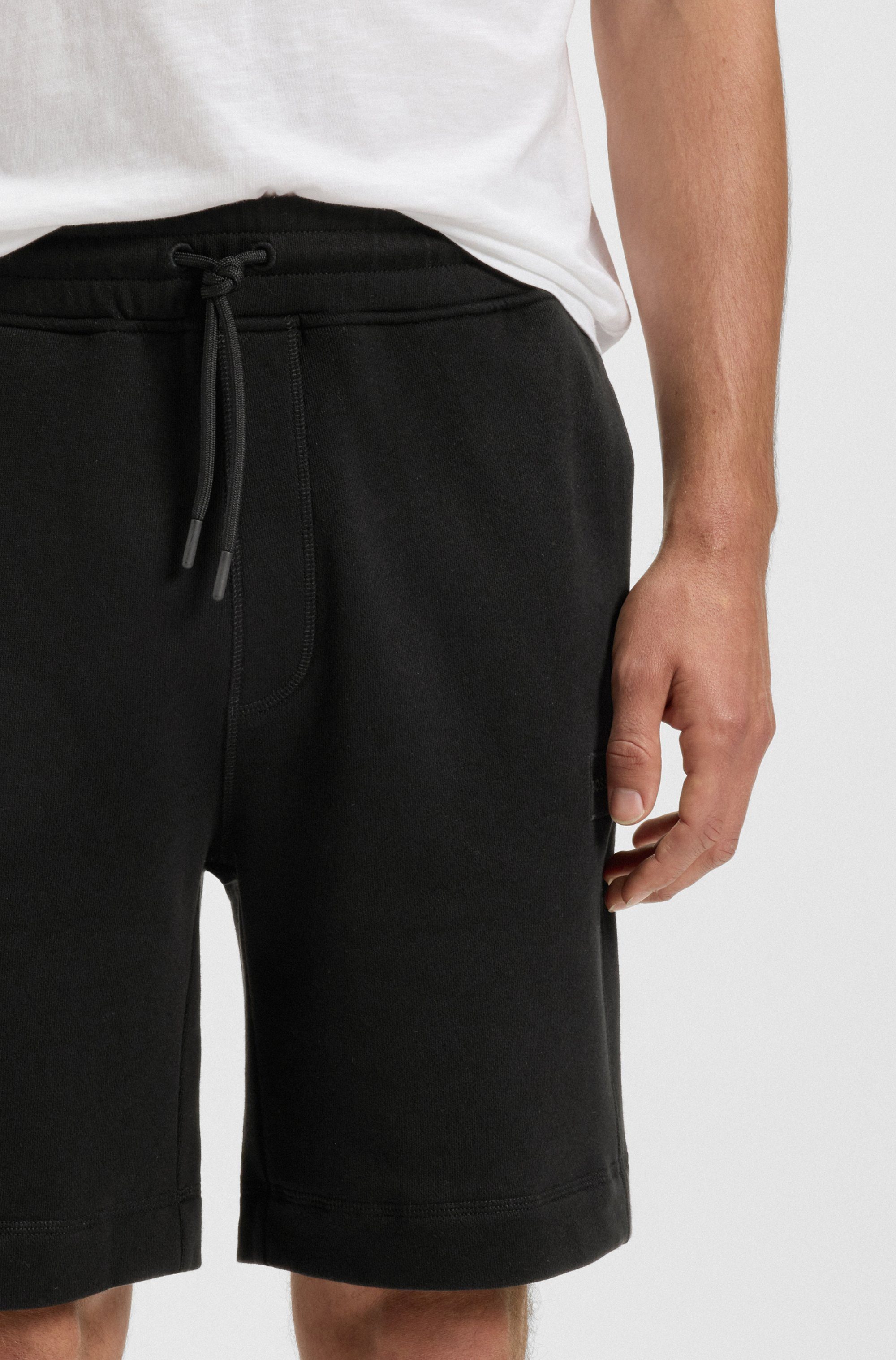 Boss Orange Sweatshort Sewalk met boss-merklabel