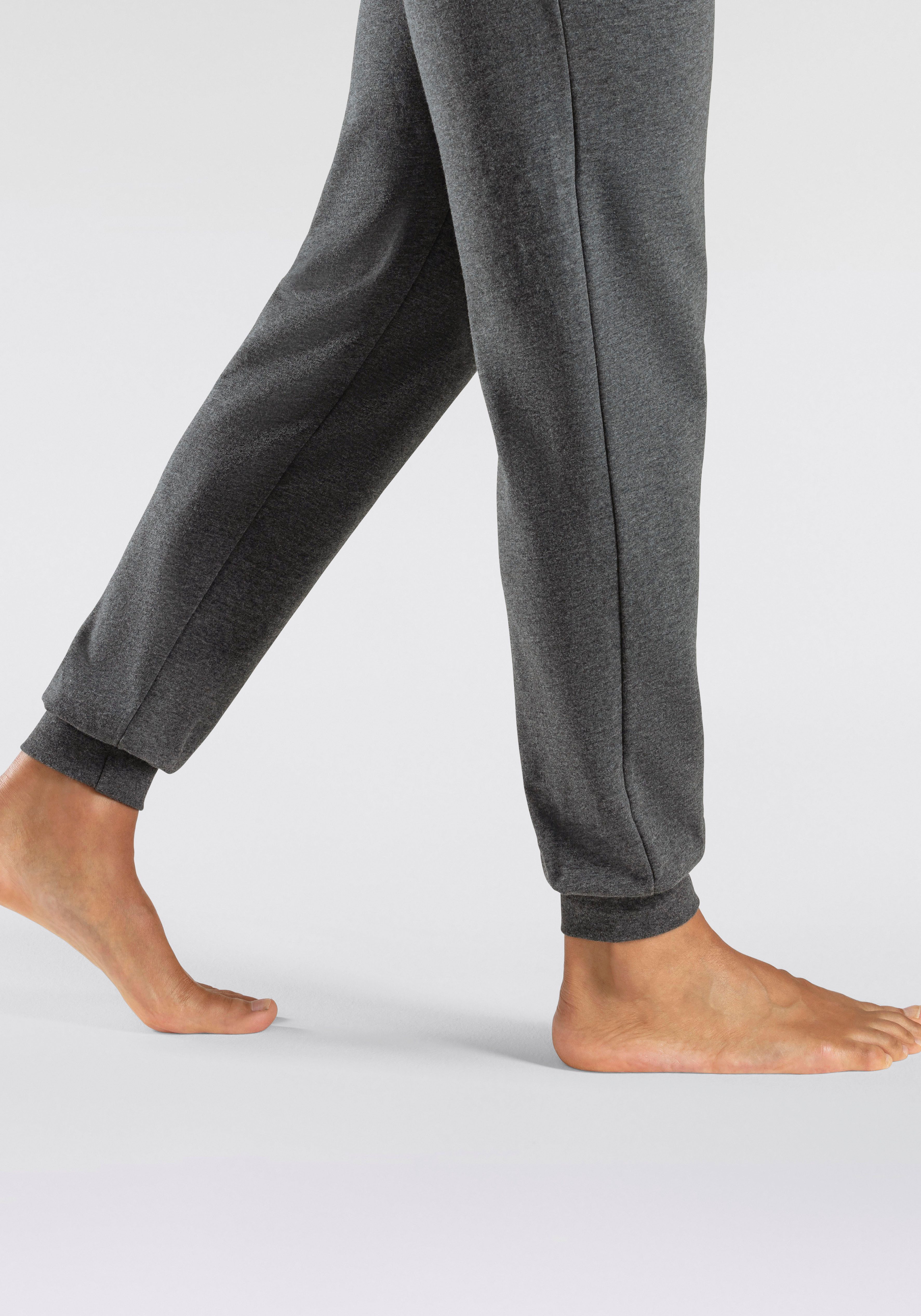 Bench. Loungewear Joggingbroek Joggingbroek met koord, van katoenmix