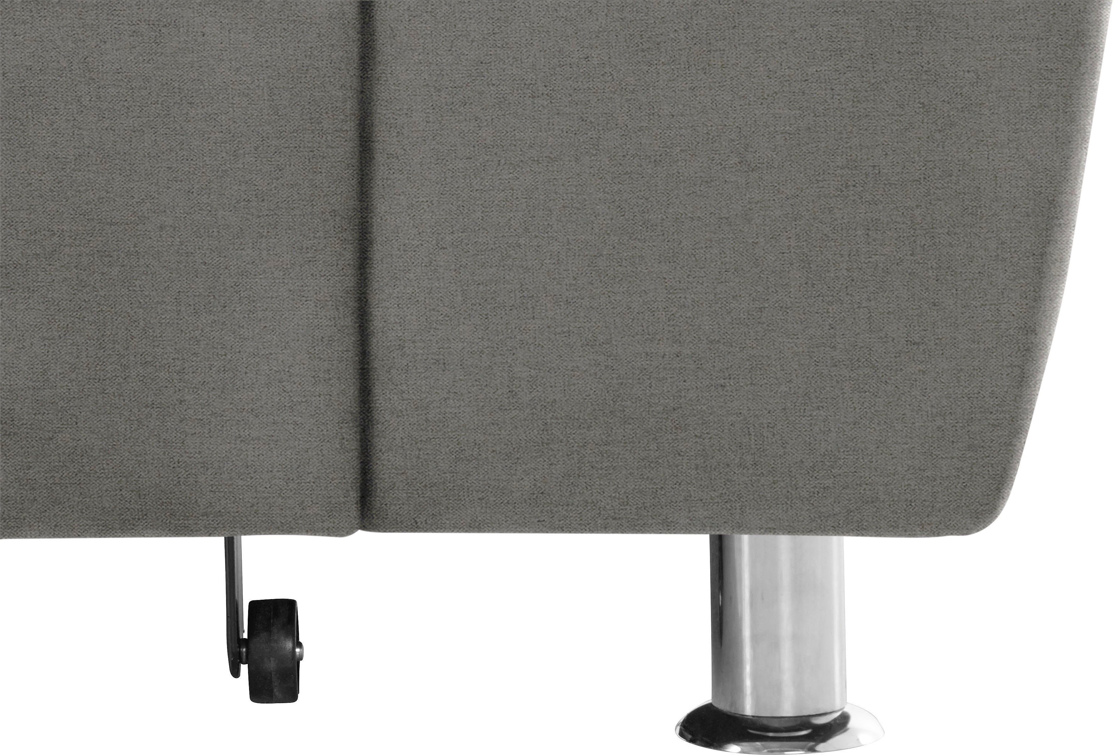 DOMO collection Hoekbank Franzi, tijdloos en elegant, moderne zittingstikking, L-Vorm