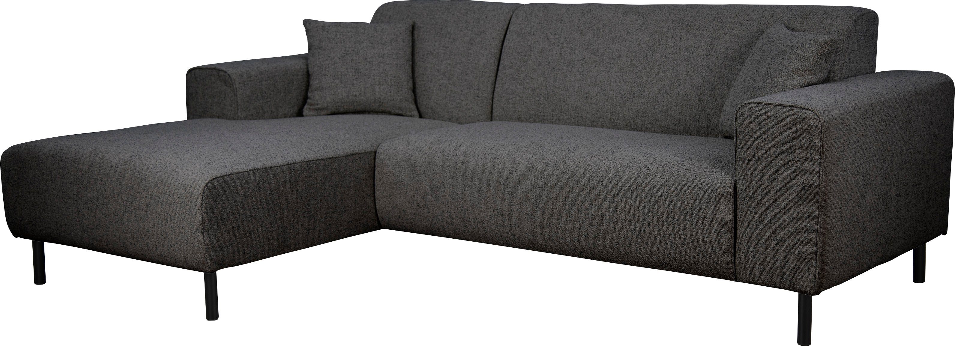 Home affaire Hoekbank ARROS L-vorm met golfondersteuning, afmetingen B/D/H: 235/163/81 cm incl. sierkussens, met recamiere rechts/links bestelbaar, ook in cord