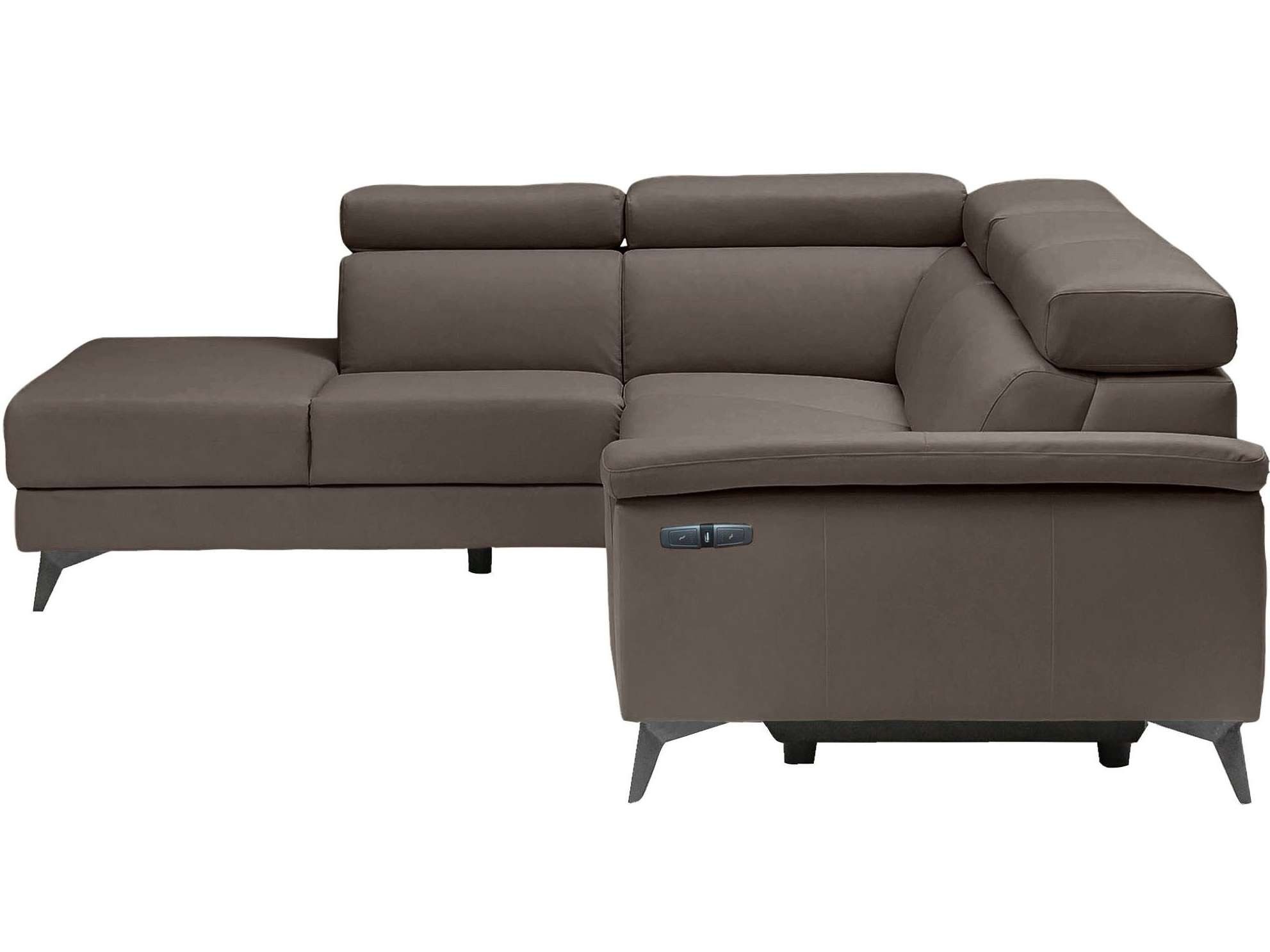 Places of Style Hoekbank Marita met elektrische relaxfunctie in de zitting en usb-aansluiting