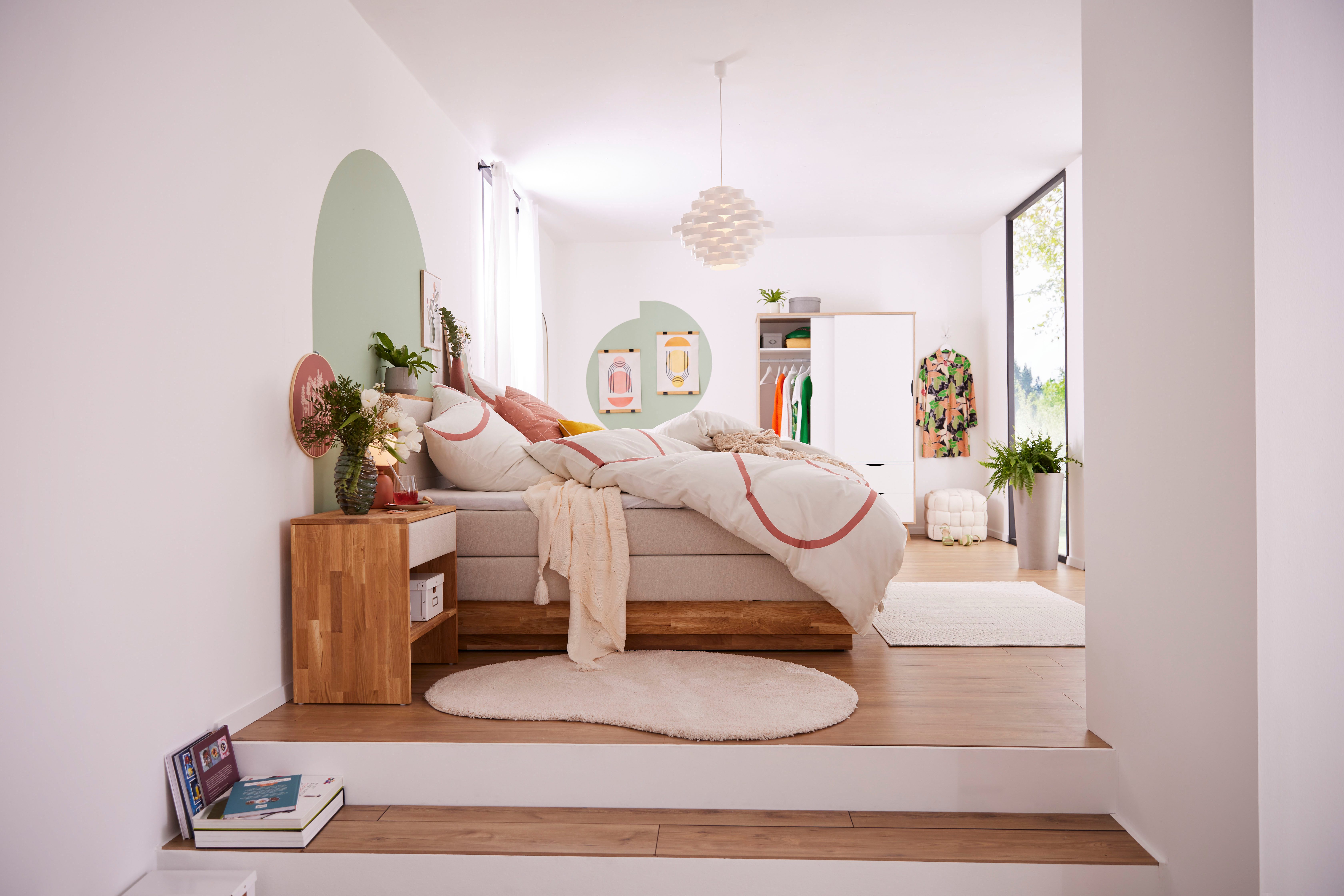 LeGer Home by Lena Gercke Hoogpolig vloerkleed Halrum, effen, bijzondere vorm, modern organische vorm, boonvorm, knuffelig, woonkamer, slaapkamer