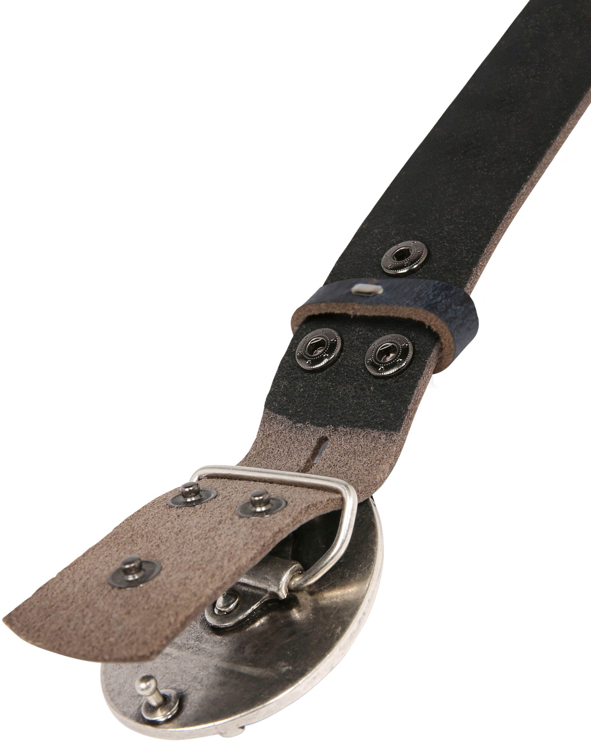 RETTUNGSRING by showroom 019° Leren riem Koppelgesp met diermotief, verwisselbaar
