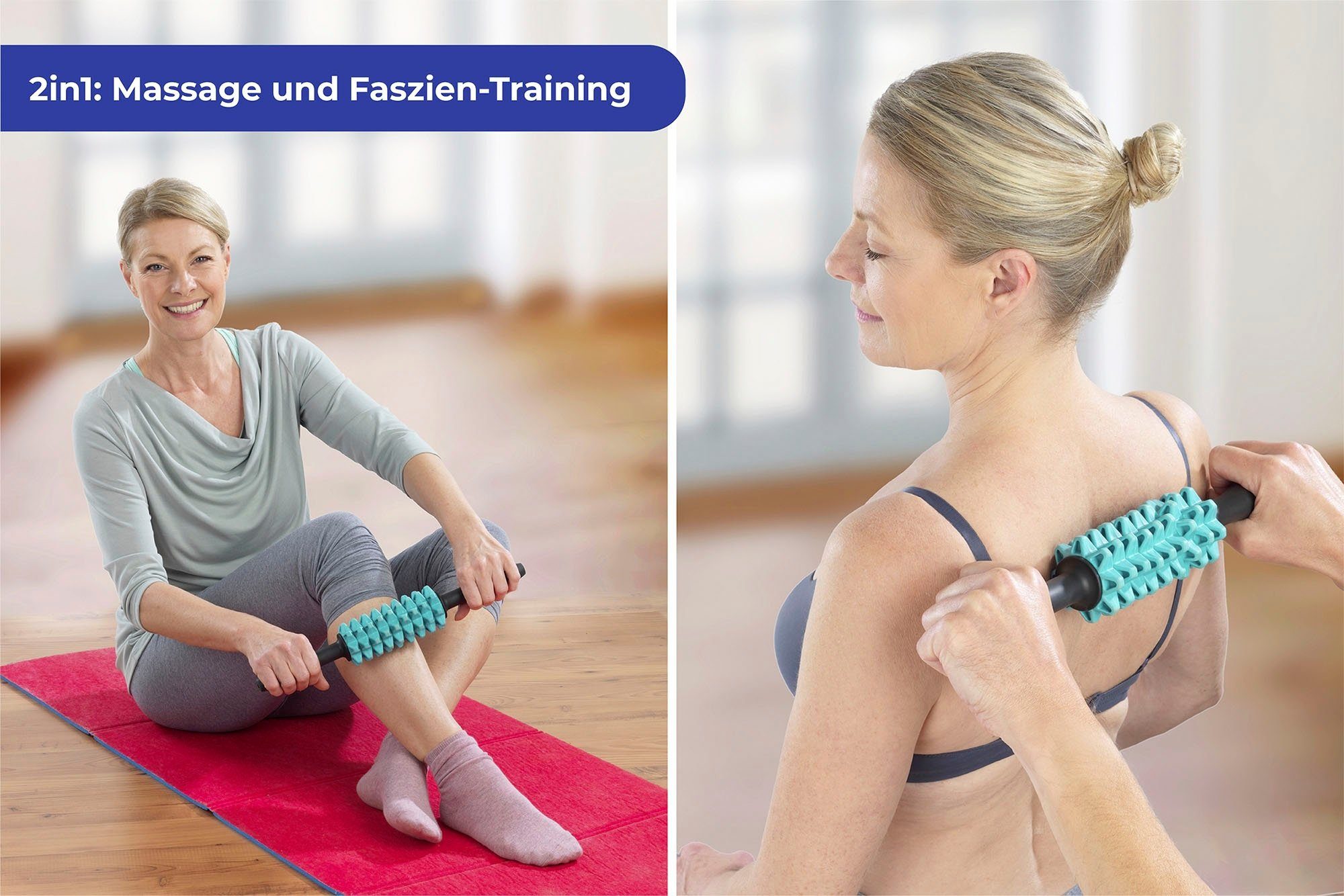 Maximex Massageroller 2-in-1 Faszien- und Massageroller