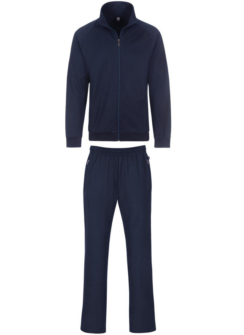 Trigema Joggingpak TRIGEMA joggingpak (1-delig) heren trainingspakken maat XL blauw