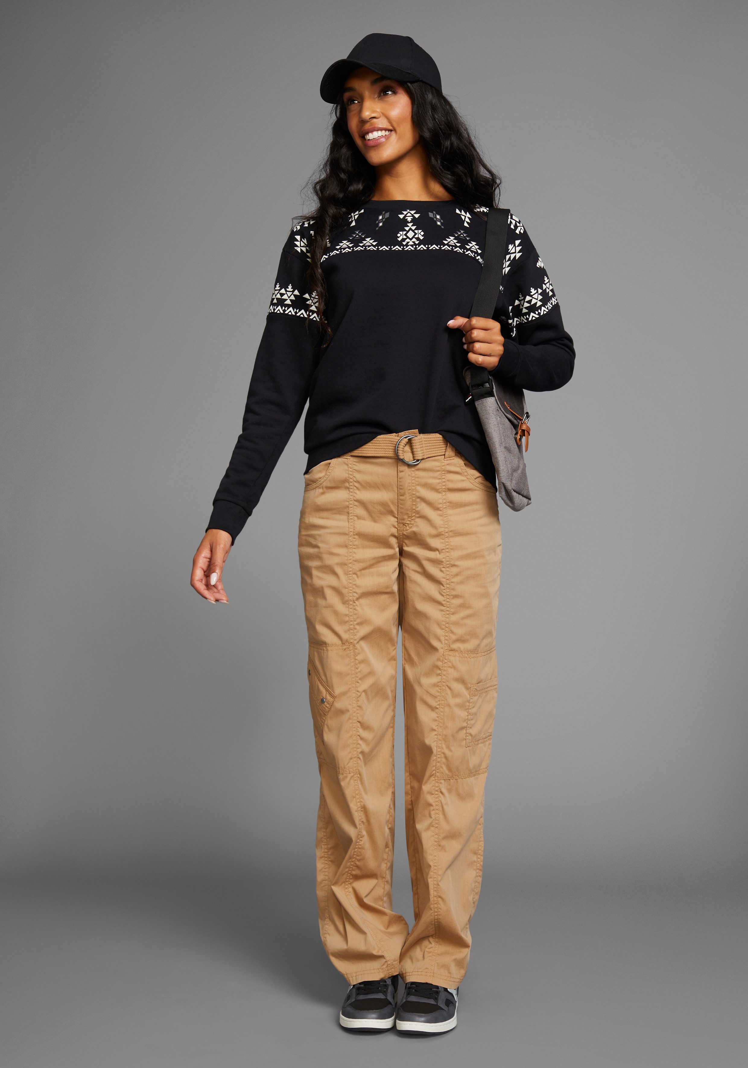KangaROOS Sweatshirt met noorse print